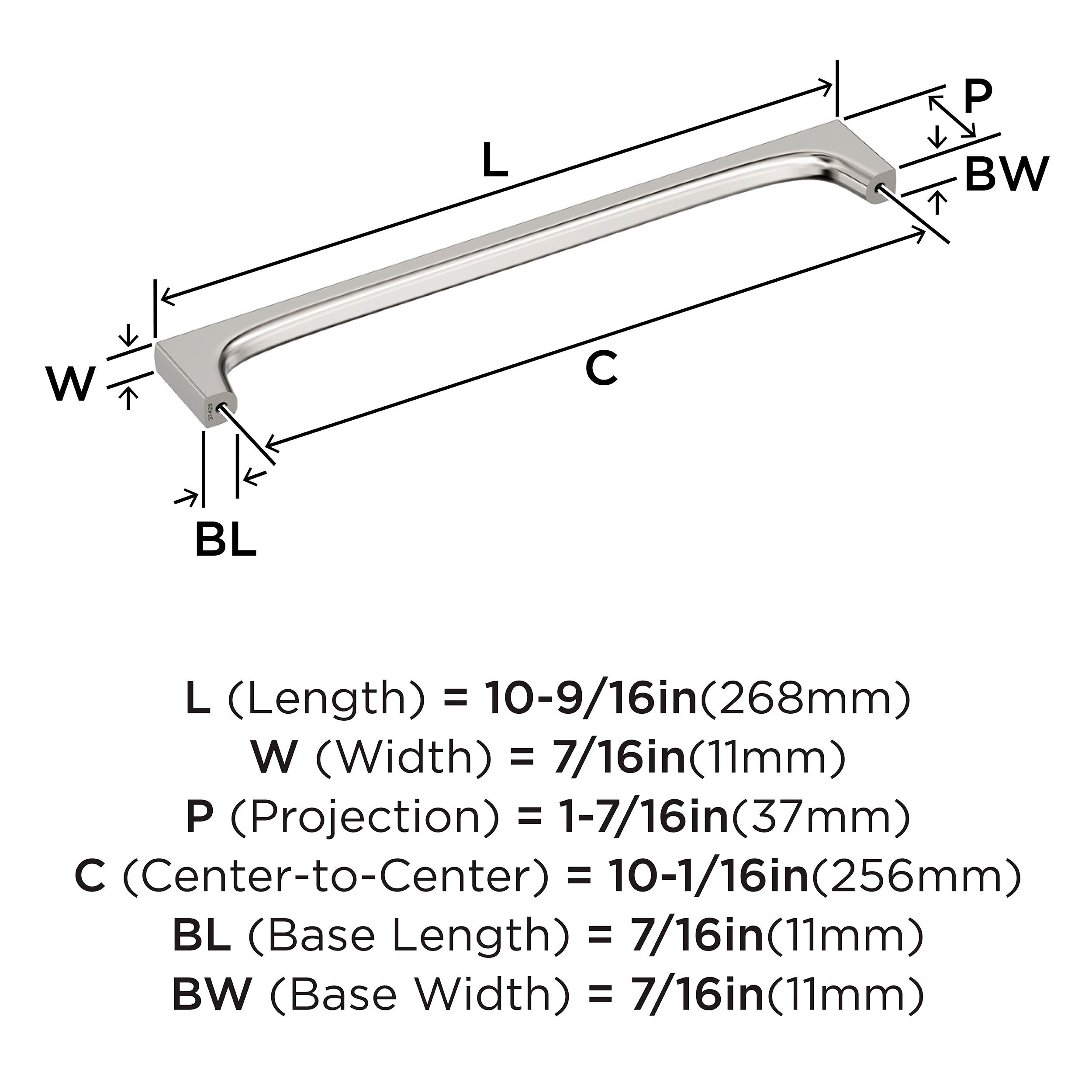 Amerock BP37428PN Cabinet-Pulls - View #4