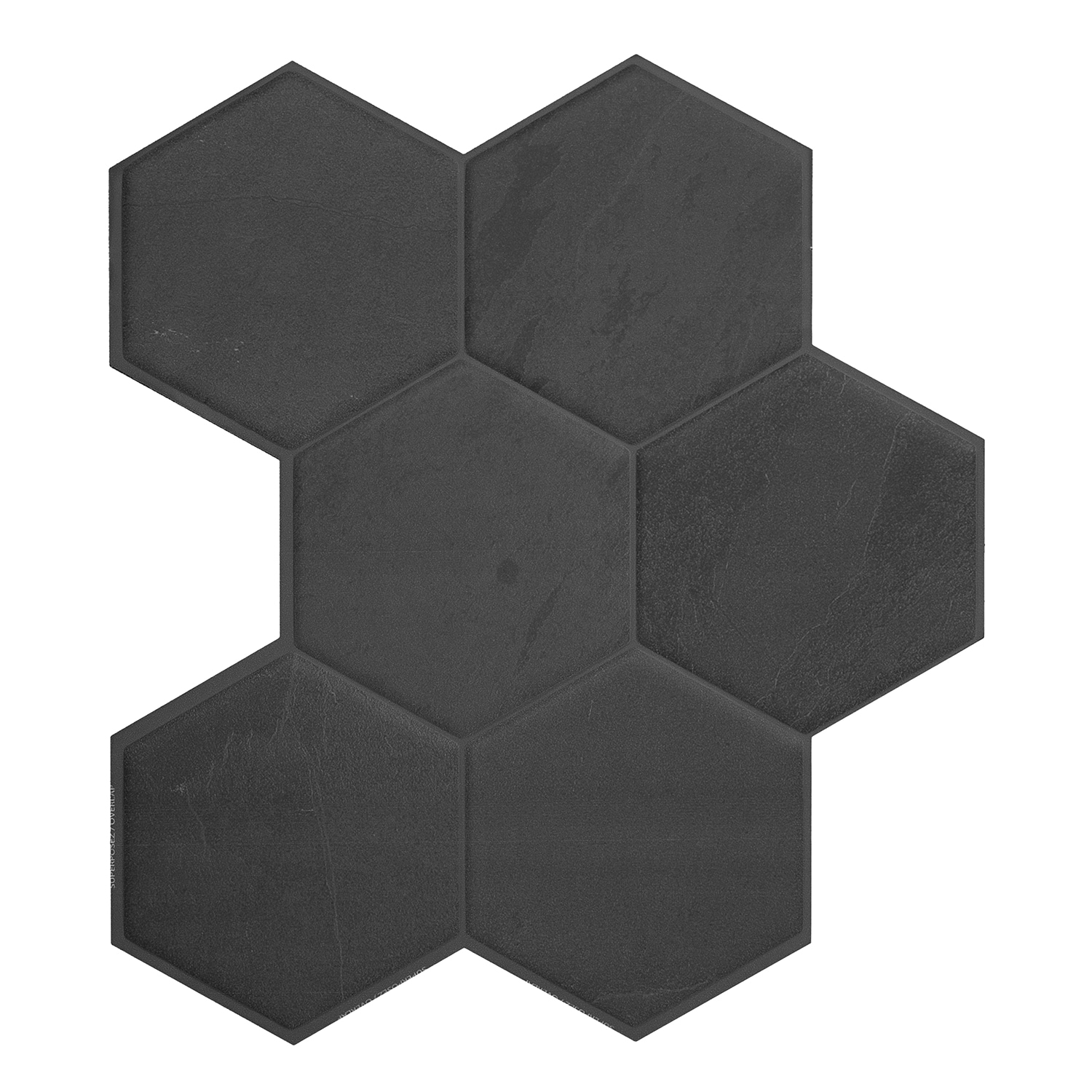 4Pack Self Adhesive Patterned Wall Tiles Hexagon,Diamond,Giltter Mosaic,Brick 