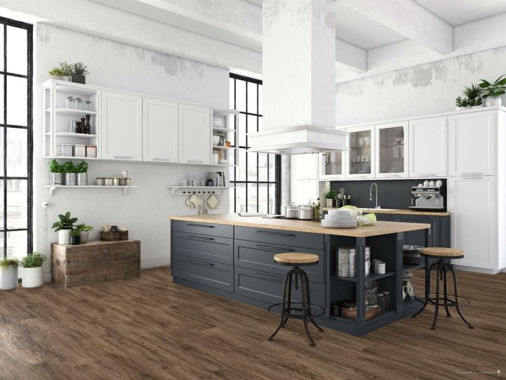 Raskin Industries FN-14S (Sample) Ceramix USA Samples Valley Wood look 20.0-mil Waterproof Glue down Luxury Vinyl Plank