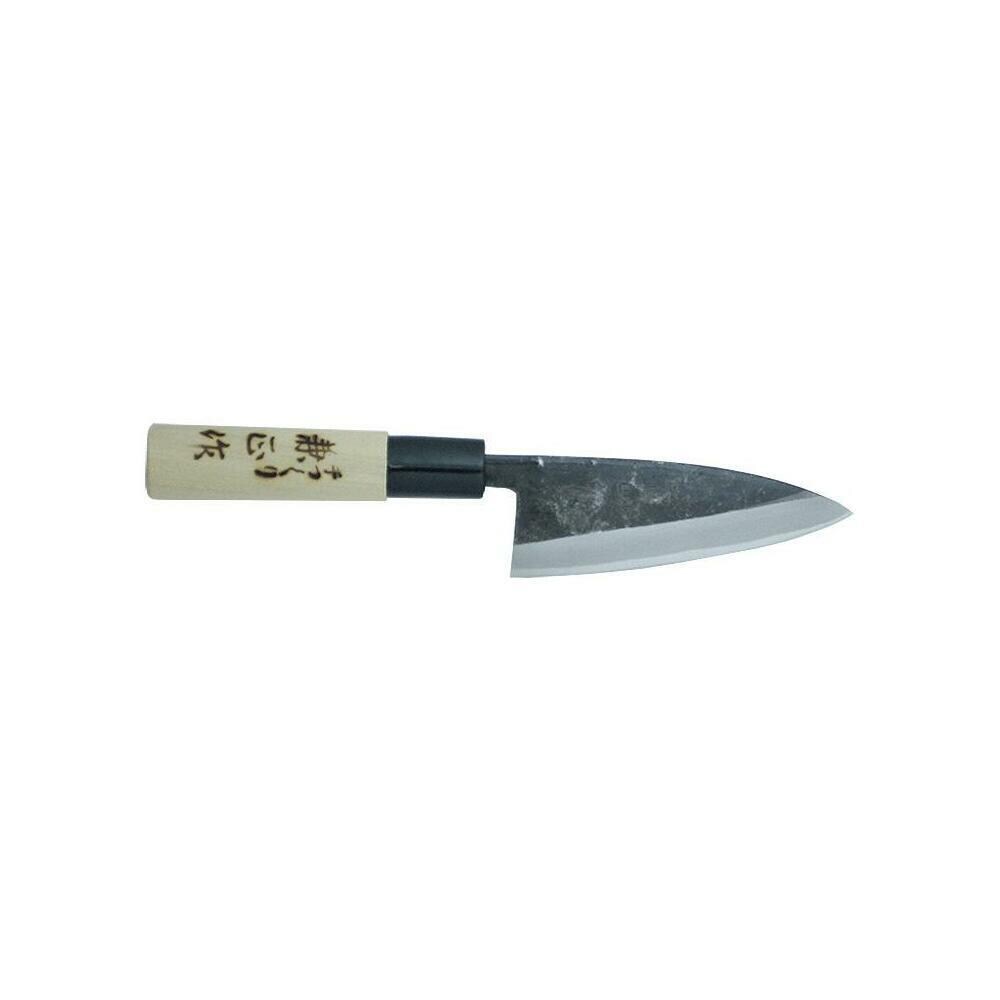 PROCT6828 Kanetsune KAN-KC-552 2019 Usu-Deba Knife with Plastic Bolster Magnolia Wood Handle, Kuro-Uchi- 105 mm