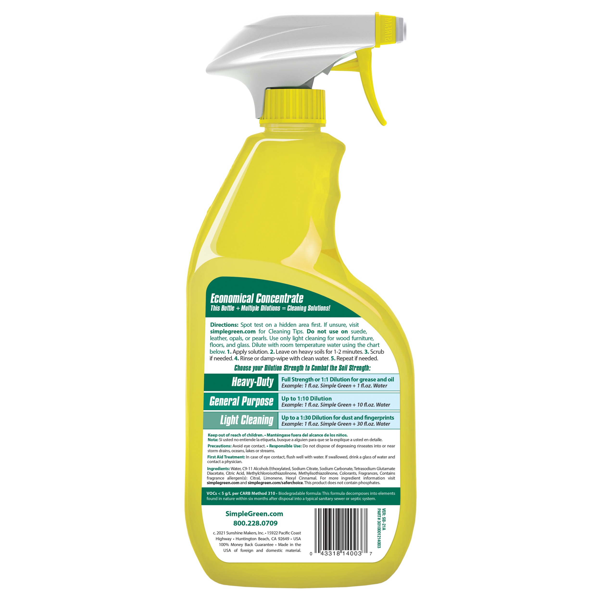 Simple Green 32-fl oz Lemon Liquid All-Purpose Cleaner in the All