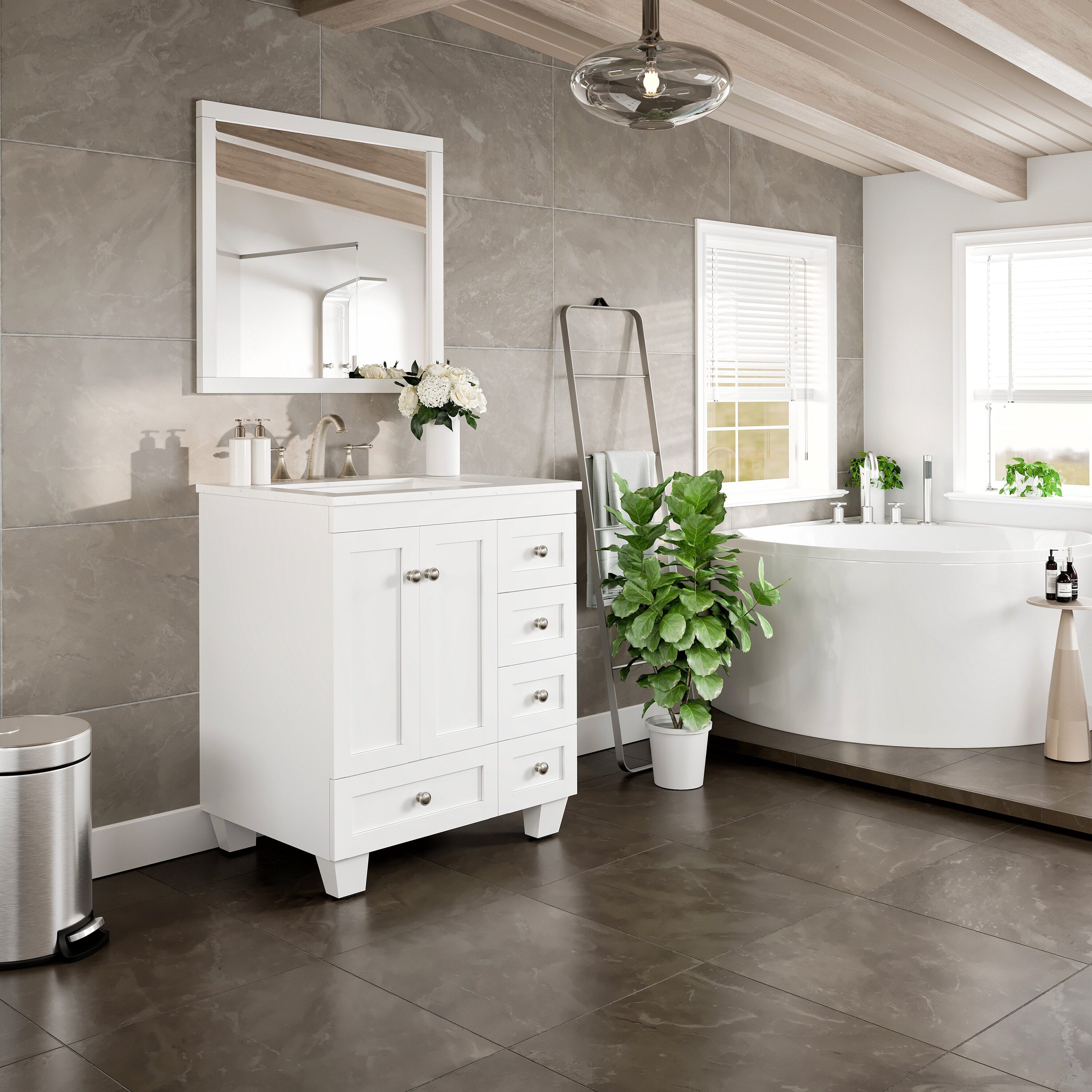 Eviva EVVN69-28WH-Q Bath-Vanity-Combo - View #7