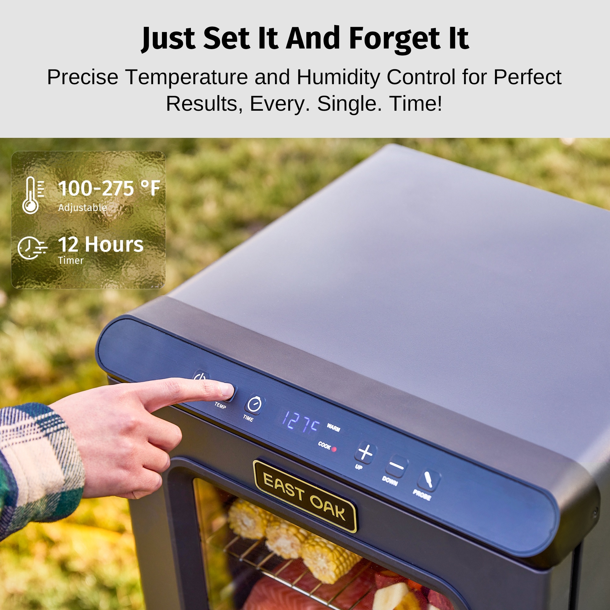 East Oak EKESPR30BK2 Electric-Vertical-Smokers - View #3