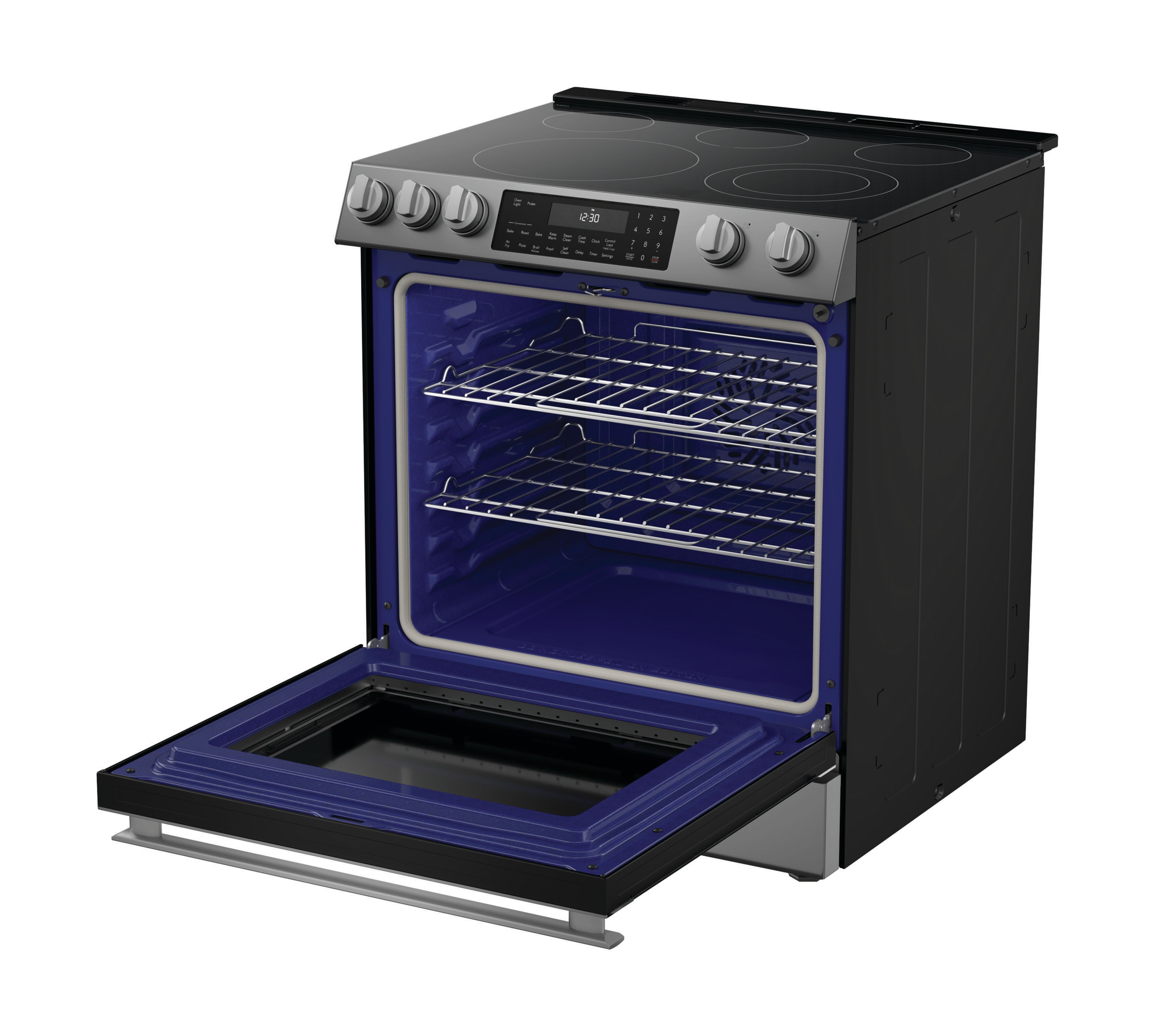 Jenn-Air 30 Inch Slide-in Electric Range with 5 Burners, 5 Elements,  Smoothtop, Convection, Self-Clean Oven Baking Drawer, AquaLift  Self-Cleaning Technology, Glass Ceramic Surface in Stainless LOCATED IN OUR  PORTLAND OREGON APPLIANCE STORE
