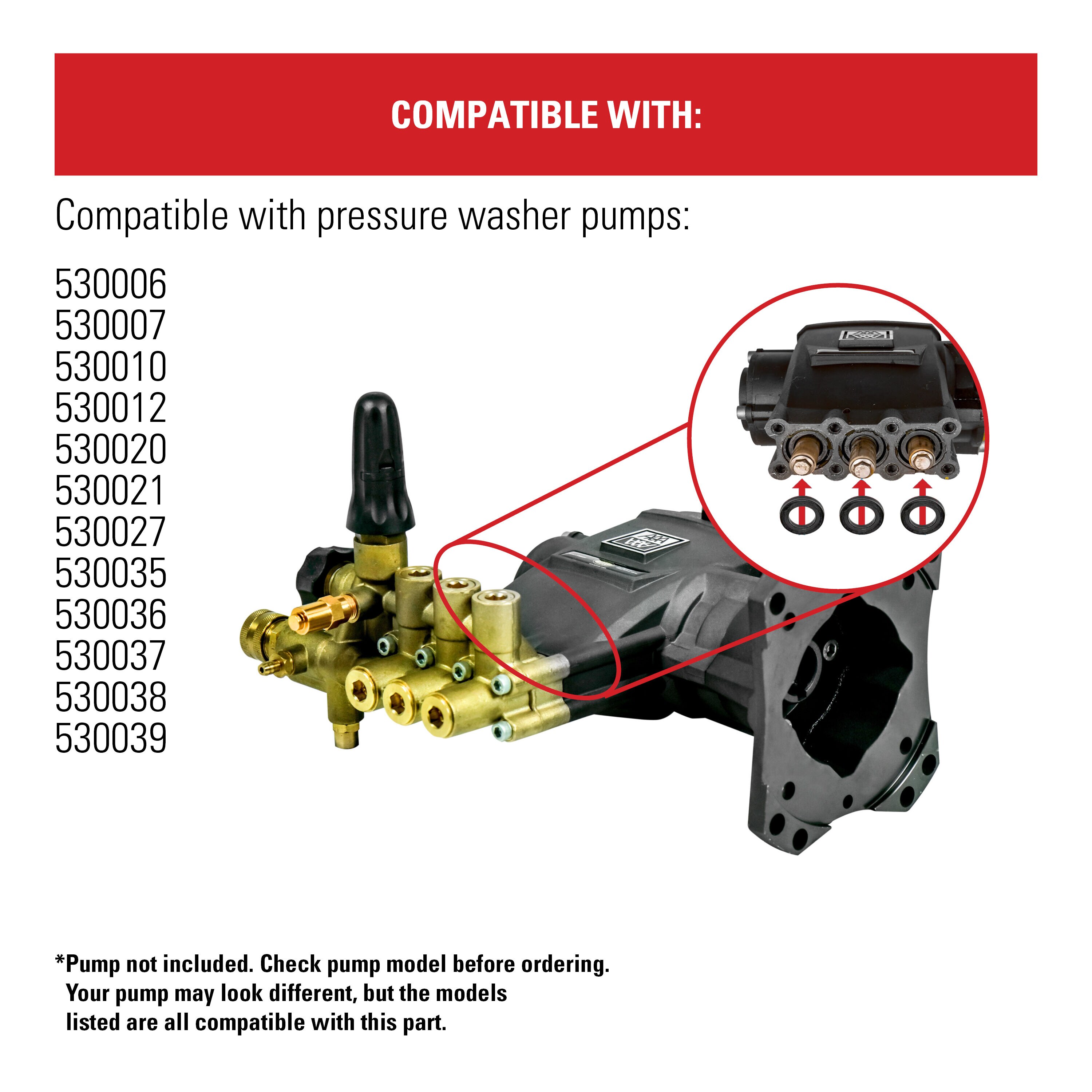 SIMPSON Rubber Gas and Electric Pressure Washers Replacement Oring Seals in the Pressure Washer