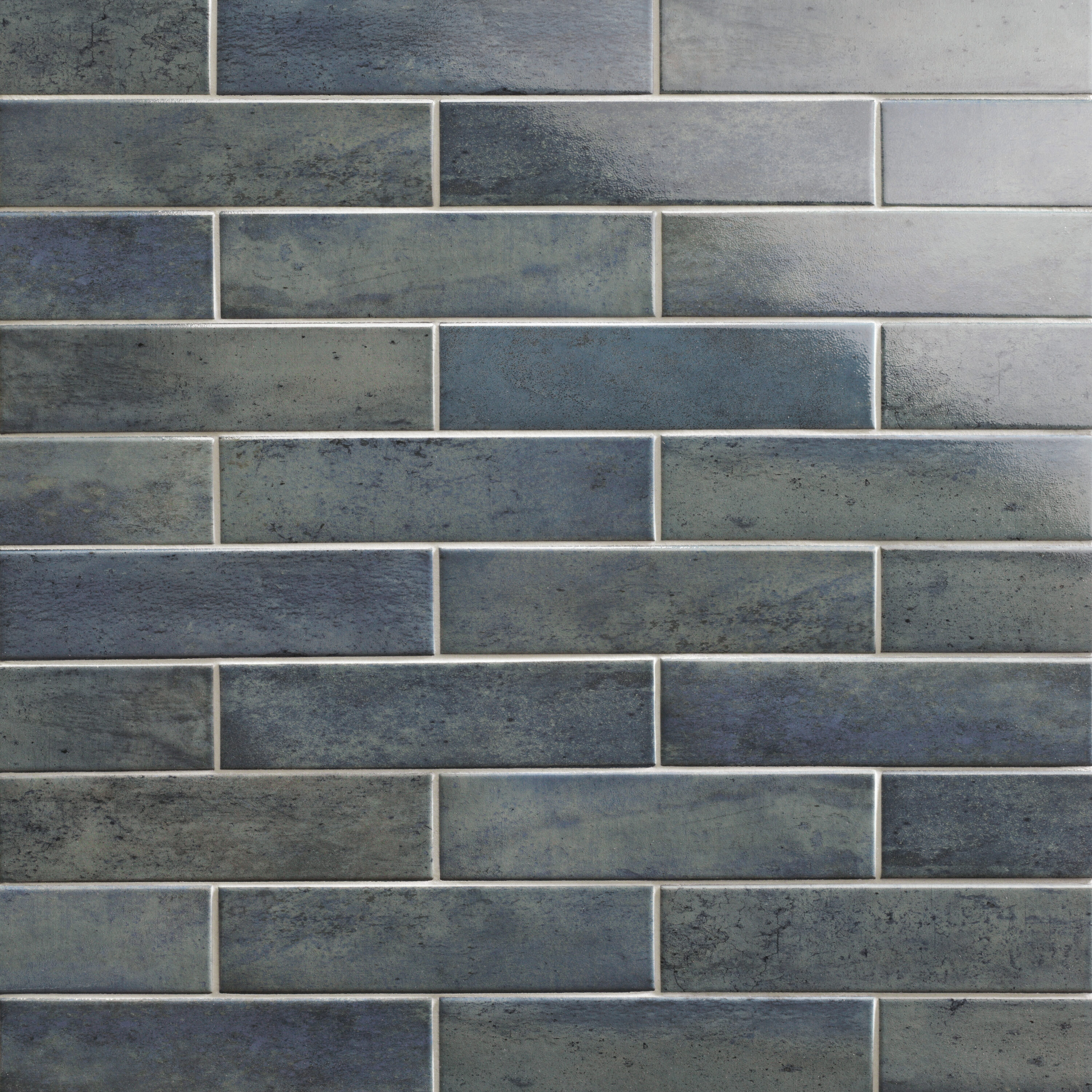 Affinity Tile FNA10BCAIN Capri Indigo 3-in x 10-in Glossy Porcelain Stone Look Floor and Wall Tile (5.13-sq. ft/ Carton)