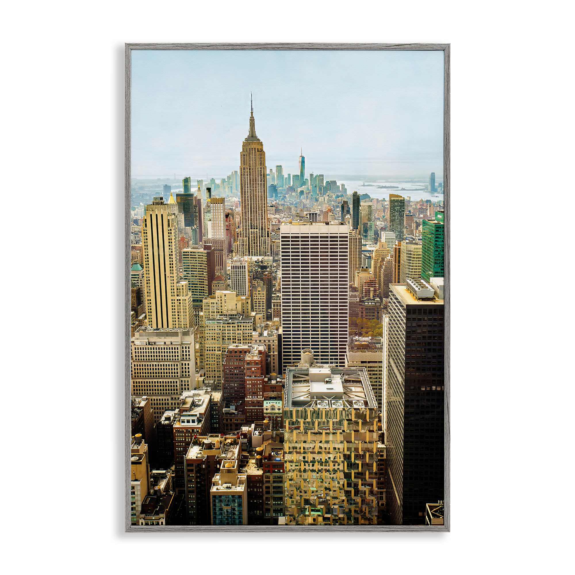 Stupell Industries BT-600-GFF-20X30 Overlooking Cityscape Buildings Framed Giclee design by Seven Trees Design