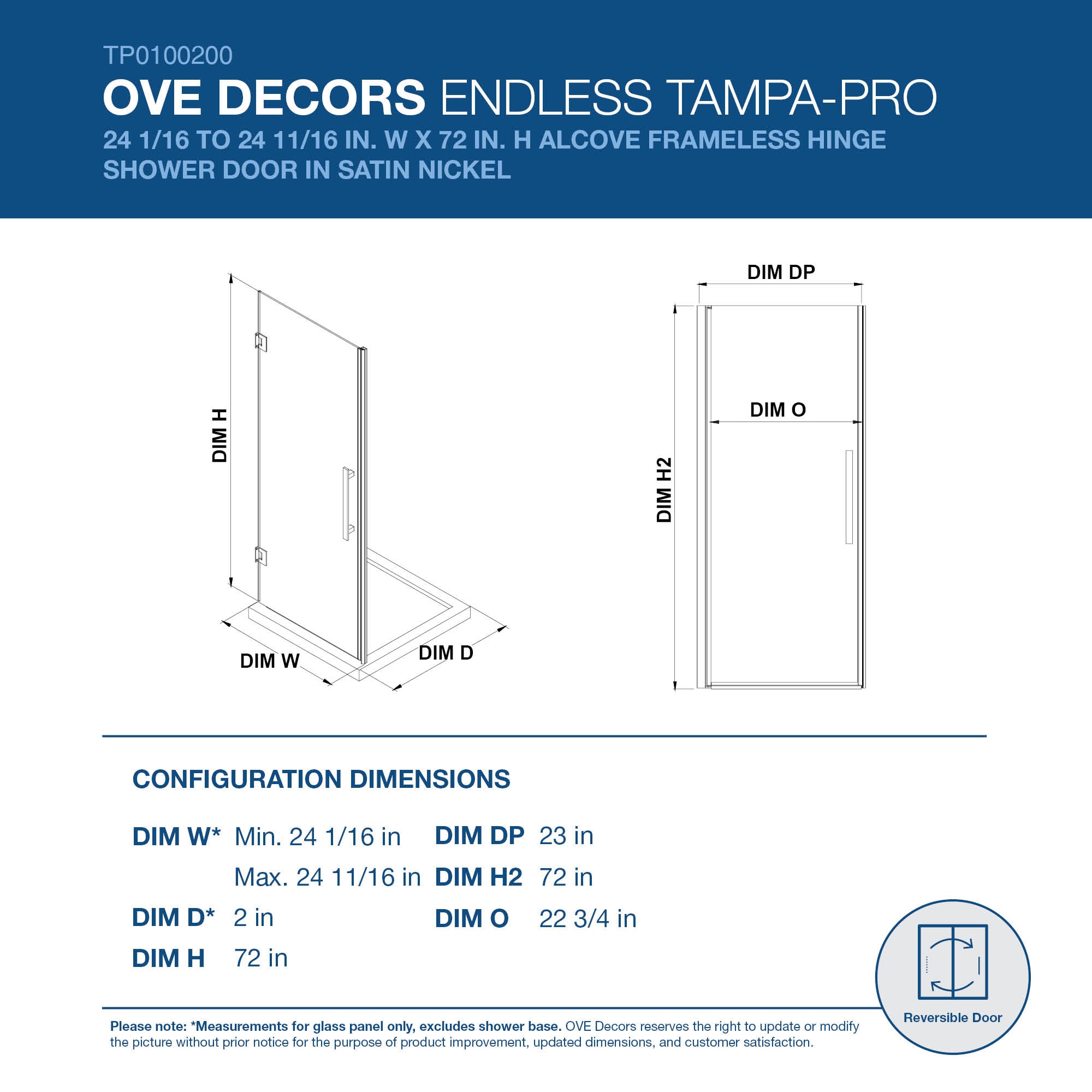 OVE Decors 828796052818 Shower-Doors - View #2