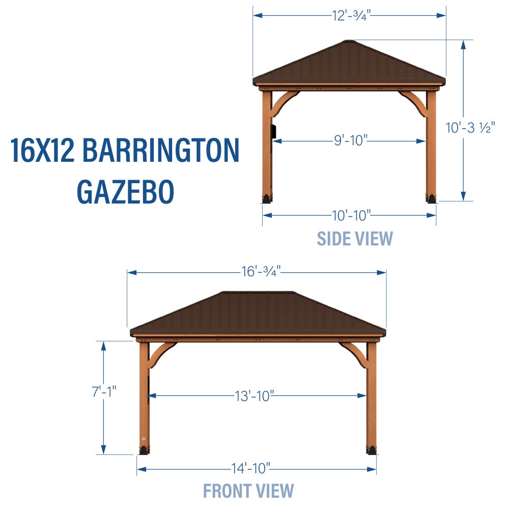 Backyard Discovery 2206052COM Wood-Resin-Gazebos - View #3