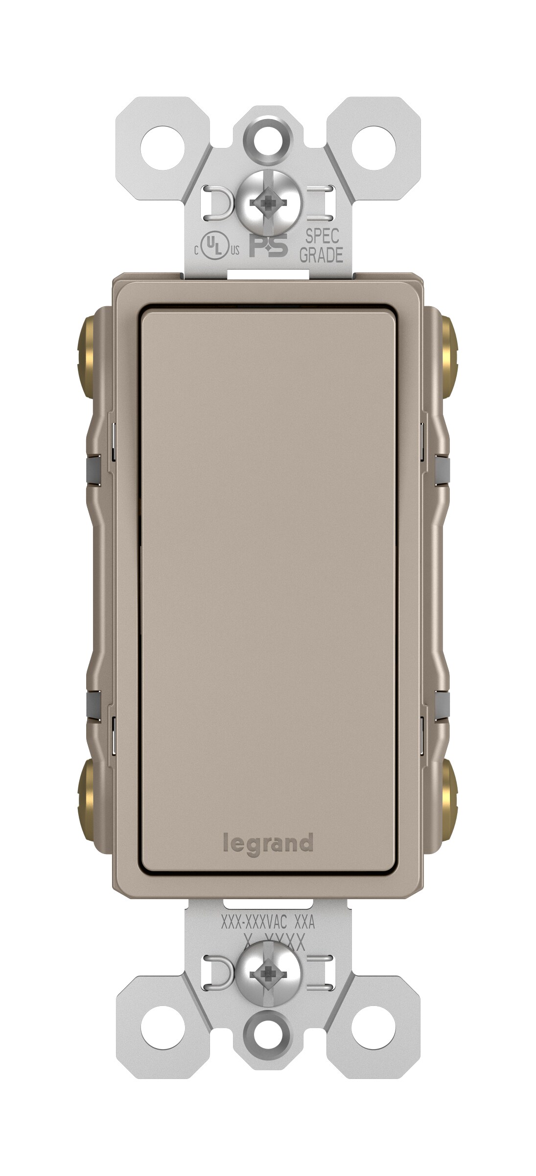 Legrand TM874NICC6 radiant 15-Amp 3-Way/4-Way Rocker Light Switch, Nickel