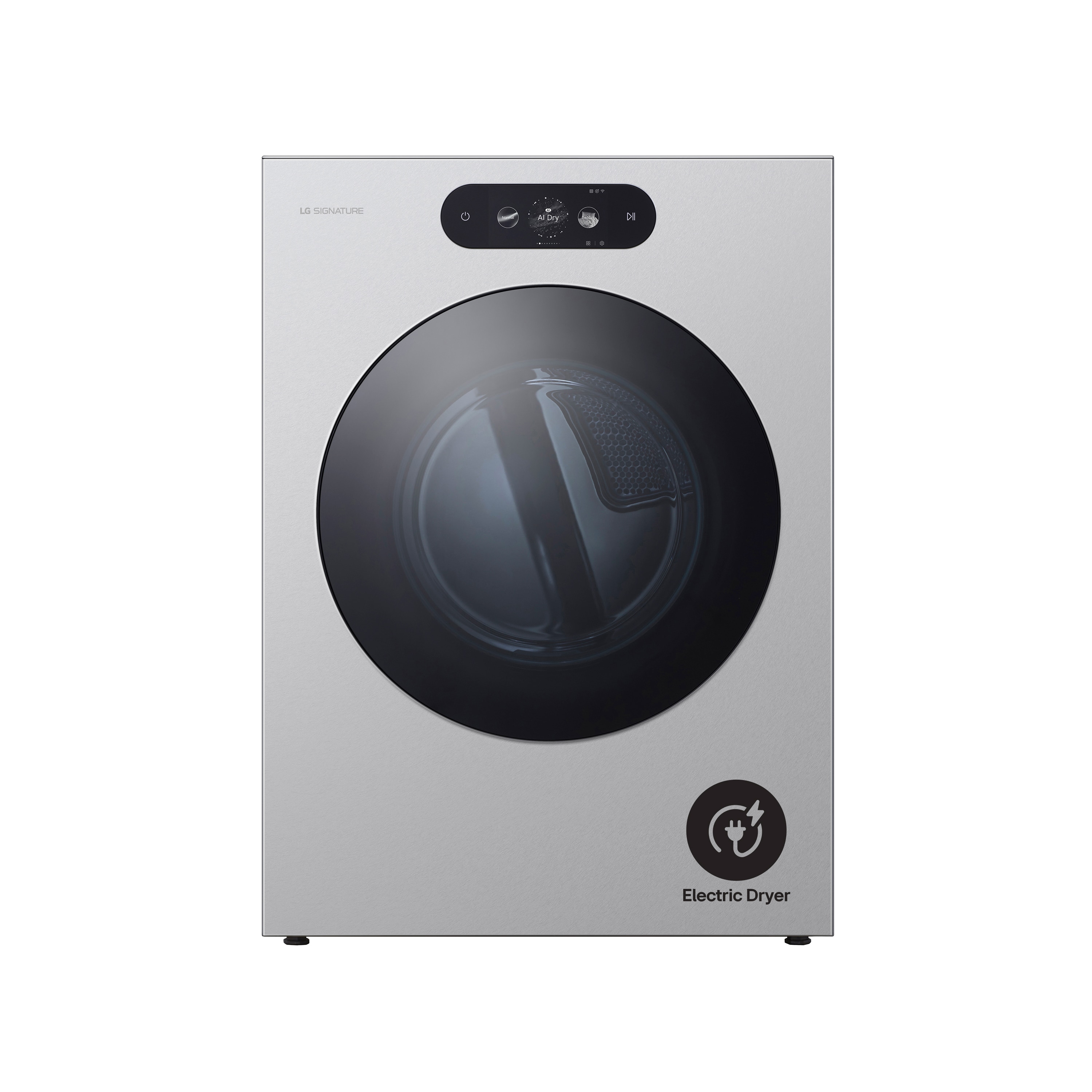 SIGNATURE 9-cu ft Vented Electric Dryer with Steam Cycle ( Platinum Steel )