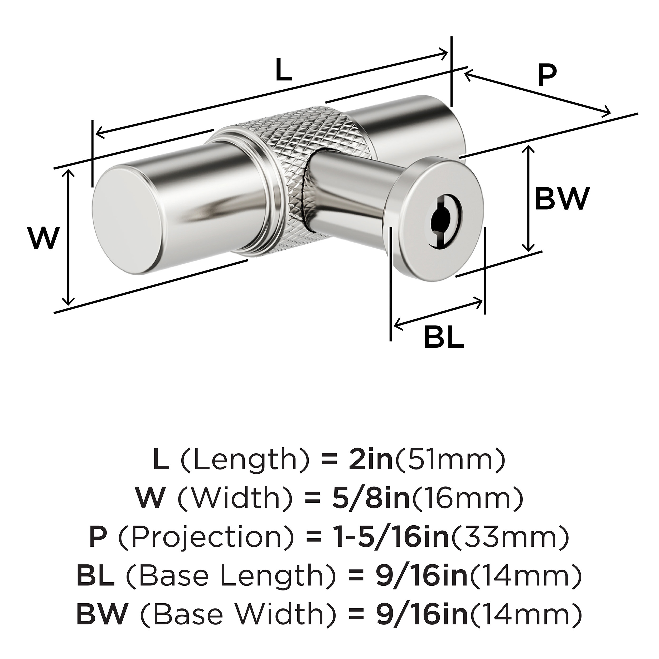Amerock BP37741PN Cabinet-Knobs - View #4