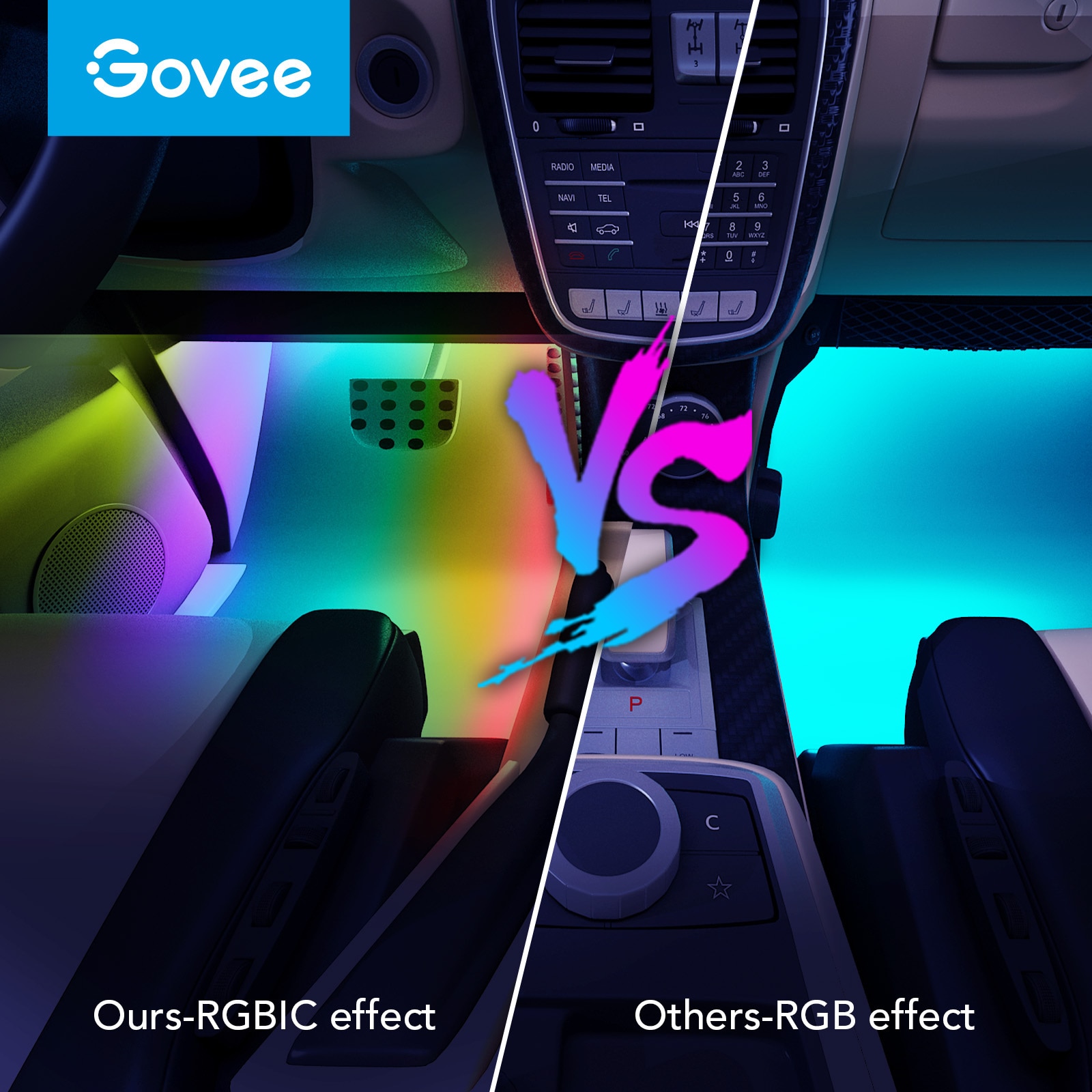 Govee 24.6ft Wi-Fi RGBIC LED Strip Light