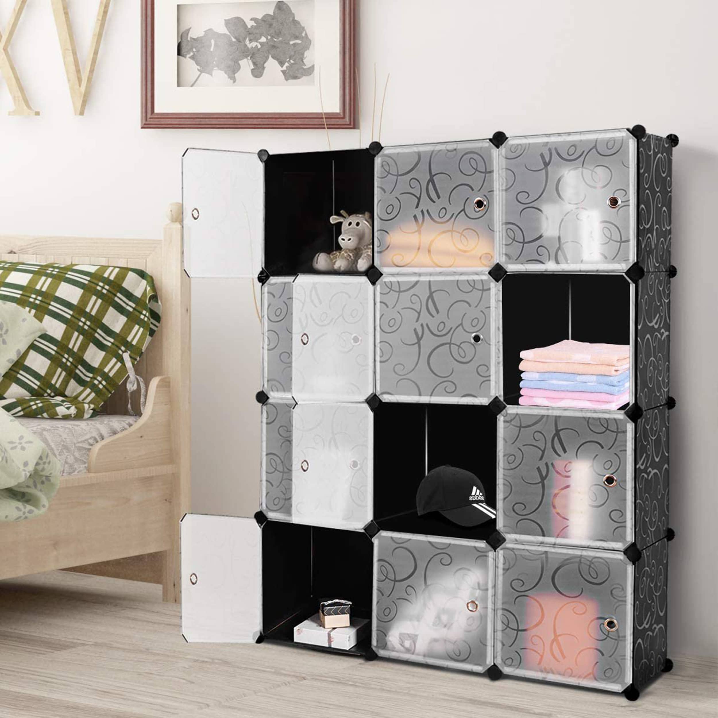 20 Cube Portable Closets Organizer Stackable Plastic Cube Storage