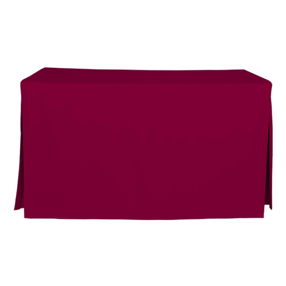 WestPoint Home 028828403285 Tablevogue Solid Colors Table Cover Collection Fitted Indoor/Outdoor Garnet Table Cover for 5-ft rectangle