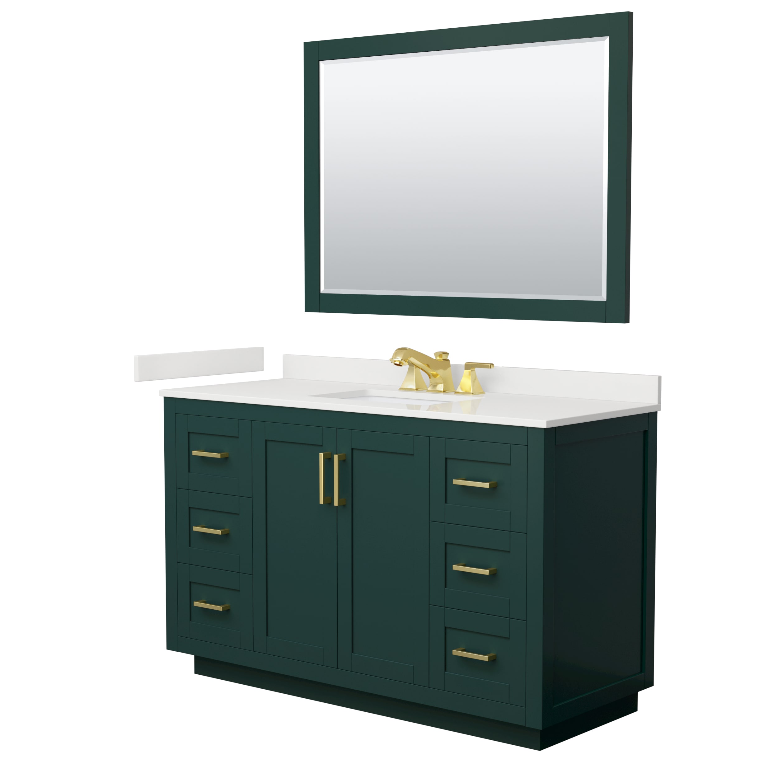 Wyndham Collection WCF292954SGDWQUS3M46 Bath-Vanity-Combo - View #2
