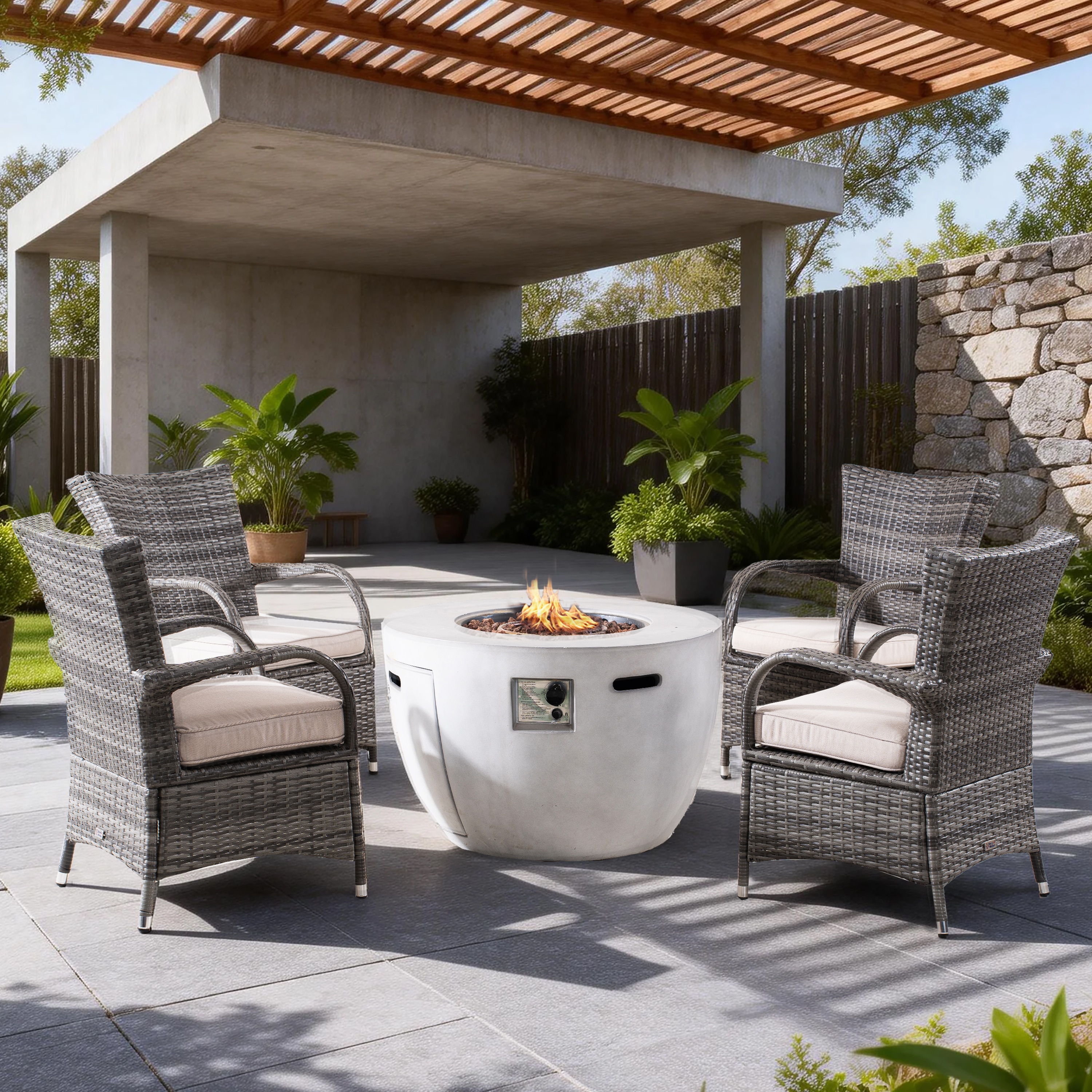 Direct Wicker DWG-21601123-G Patio-Conversation-Sets - View #3