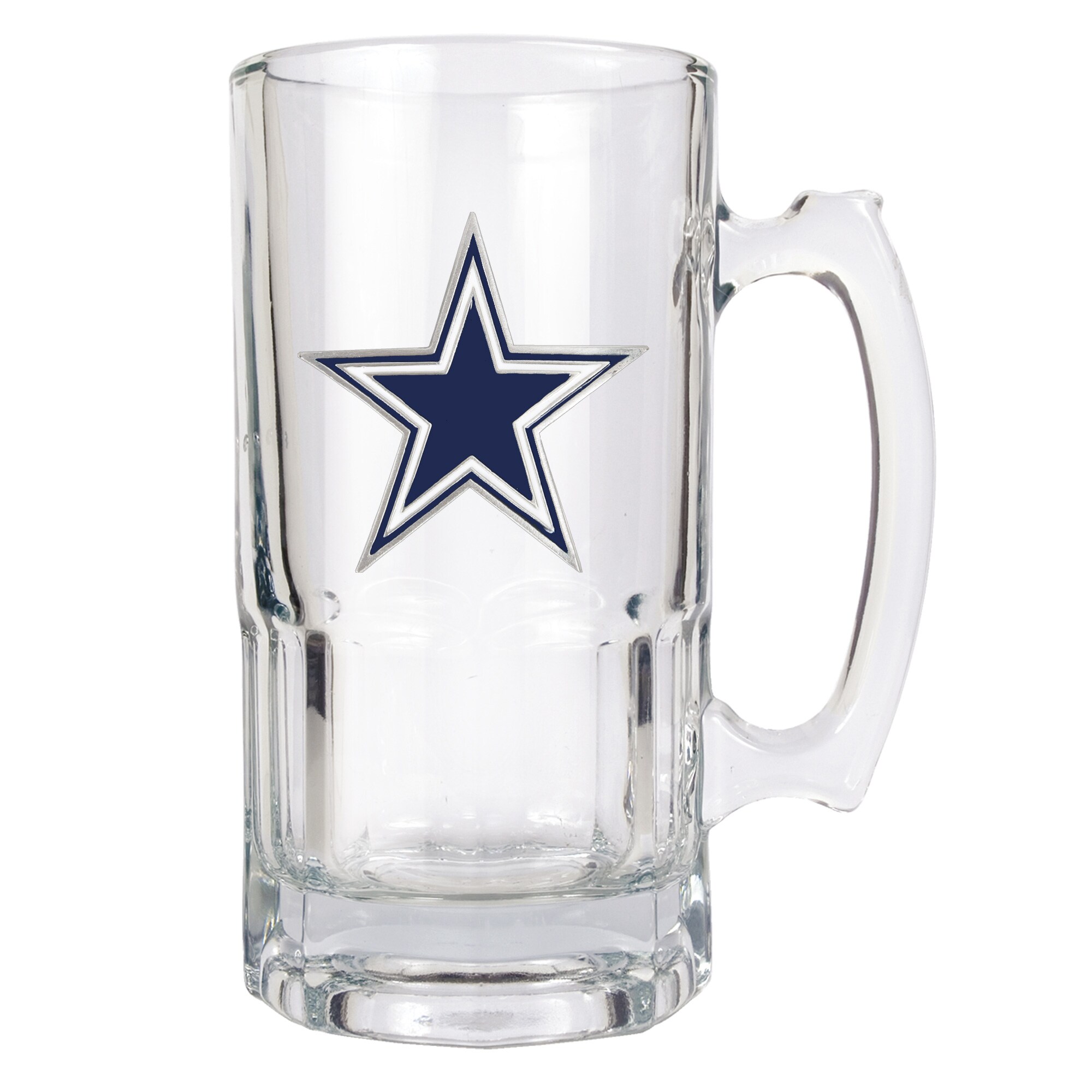 GREAT AMERICAN Dallas Cowboys 34-fl oz Glass Team Color Beer Mug