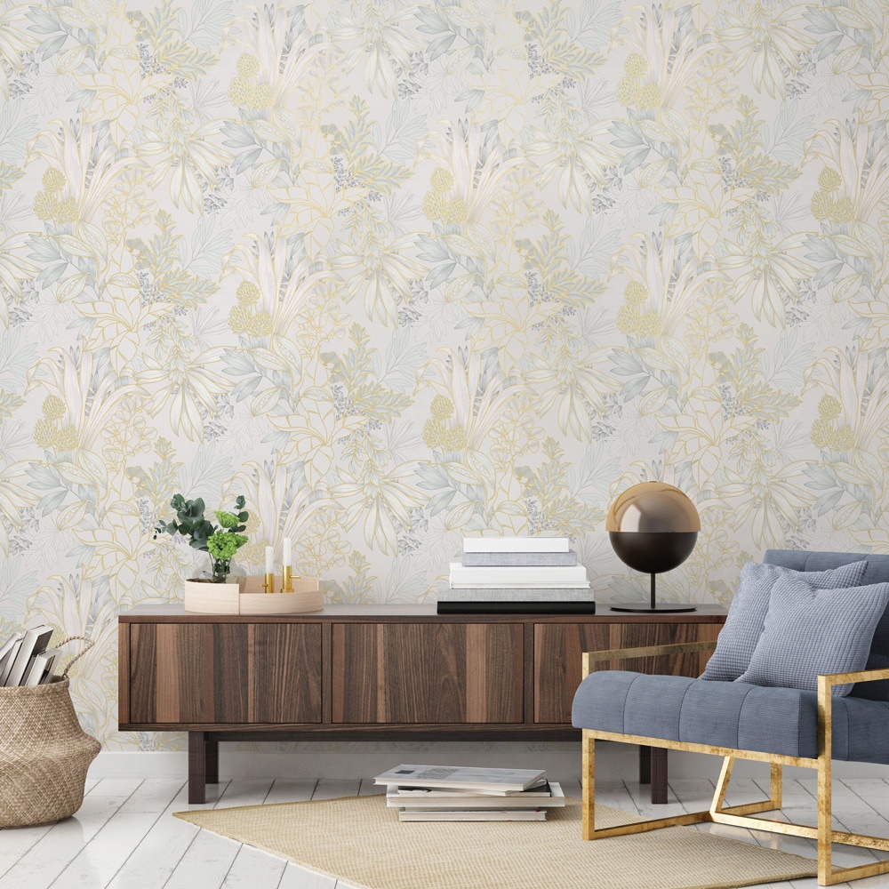 Tempaper Coniferous Floral Silk Non-Pasted Wallpaper Roll