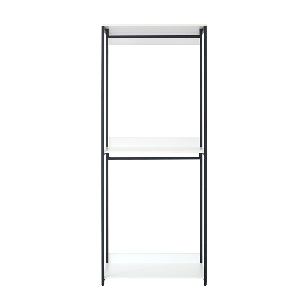 LOVMOR SF-R-B040S00043 Fiona 32-in. Wood and Metal Walk-in Closet with One Shelf