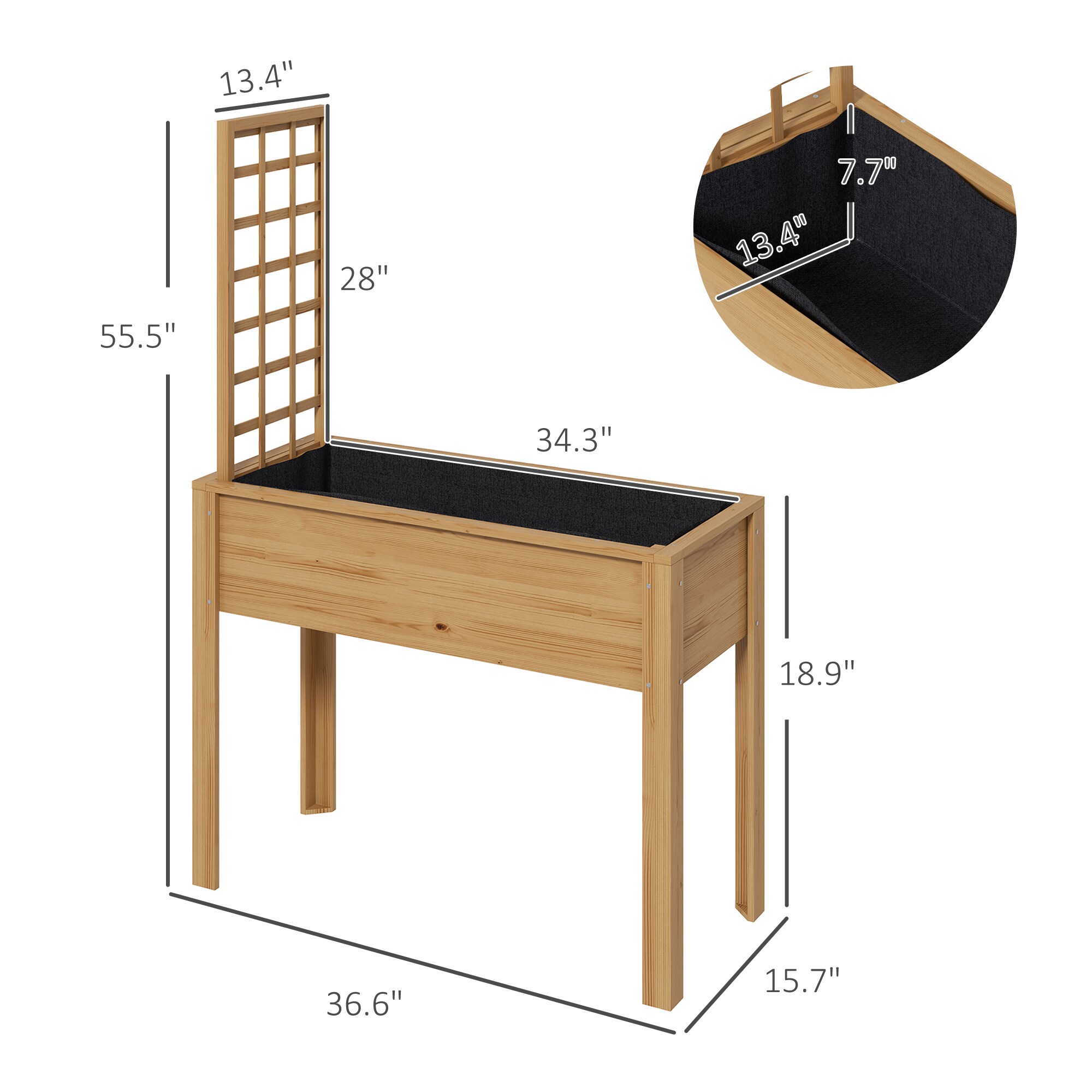 AHIOU HOME ZAAHG-P174416GB Raised-Planter-Boxes - View #10
