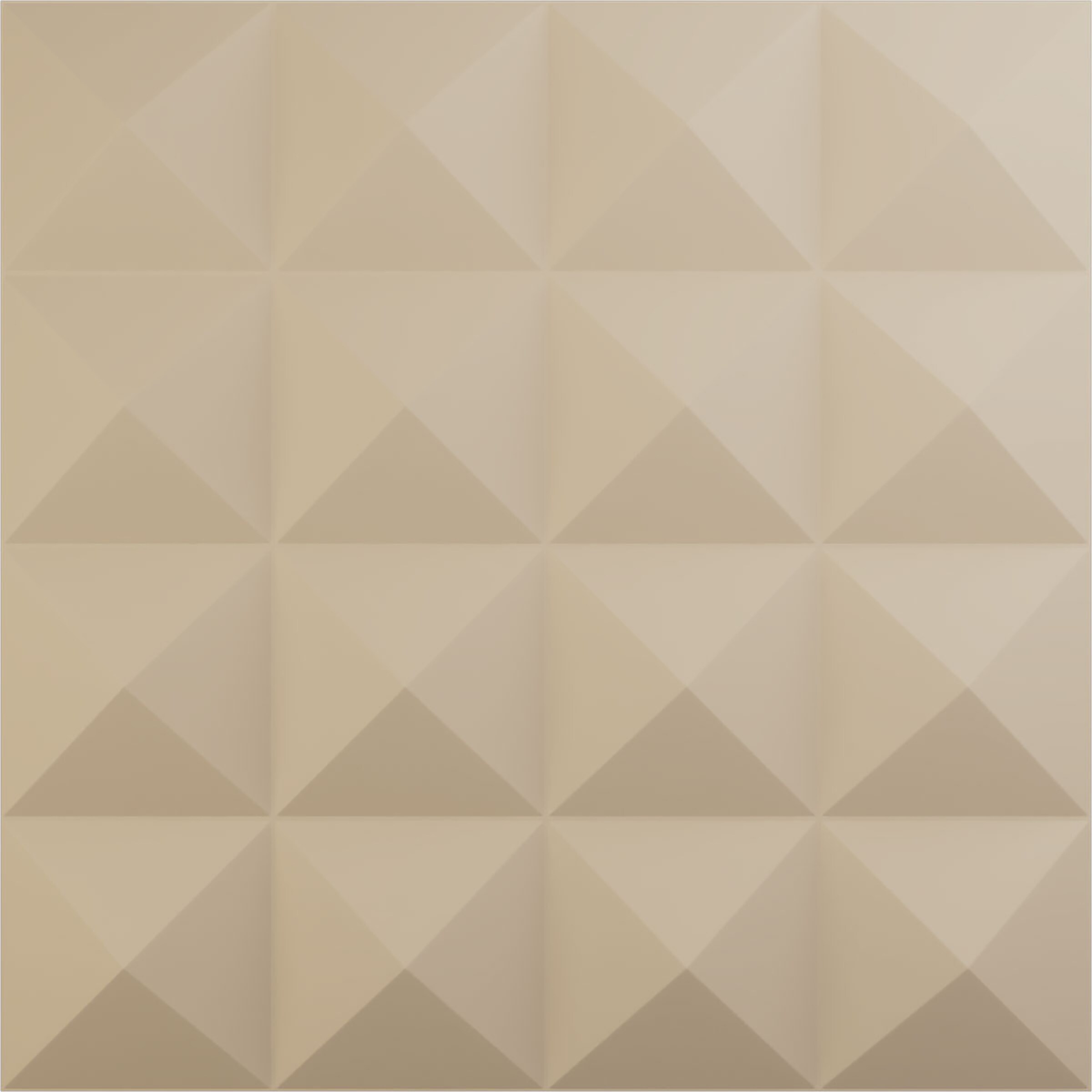 Ekena Millwork WP20X20CNGBE 19-5/8-in x 19-5/8-in Embossed Paintable/Stainable Brown/Tan PVC Geometric Wall Panel ( 2.67-sq ft )