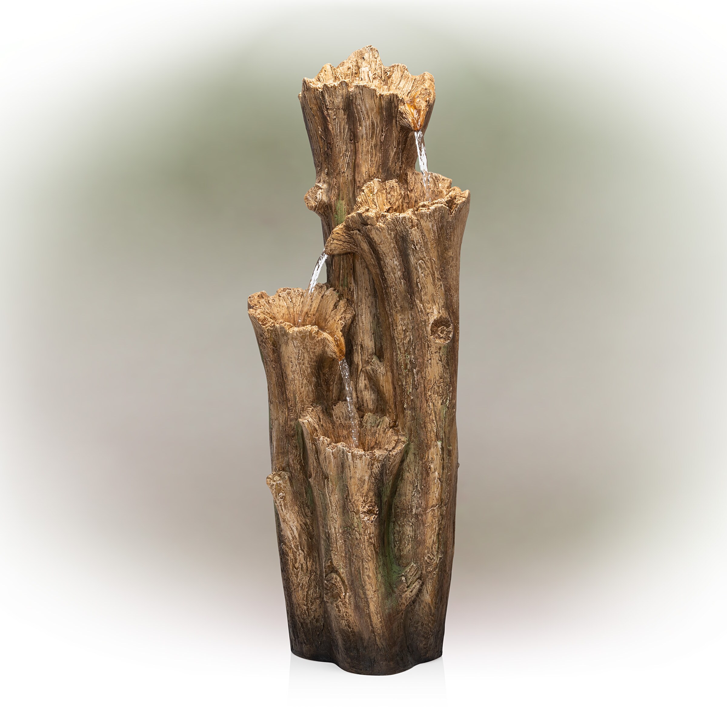 Alpine Corporation TZL268 47-Inches H Resin Water Tiered Outdoor Fountain Pump Included