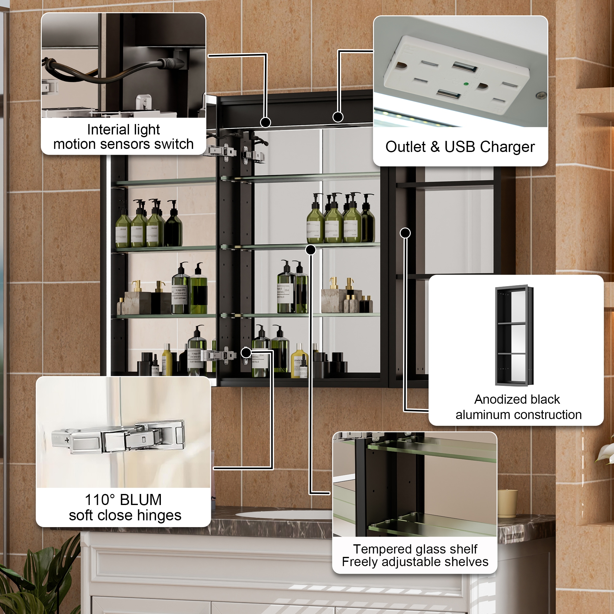 WELLFOR MC-W12MCL2030L-MC Bathroom-Medicine-Cabinets - View #8