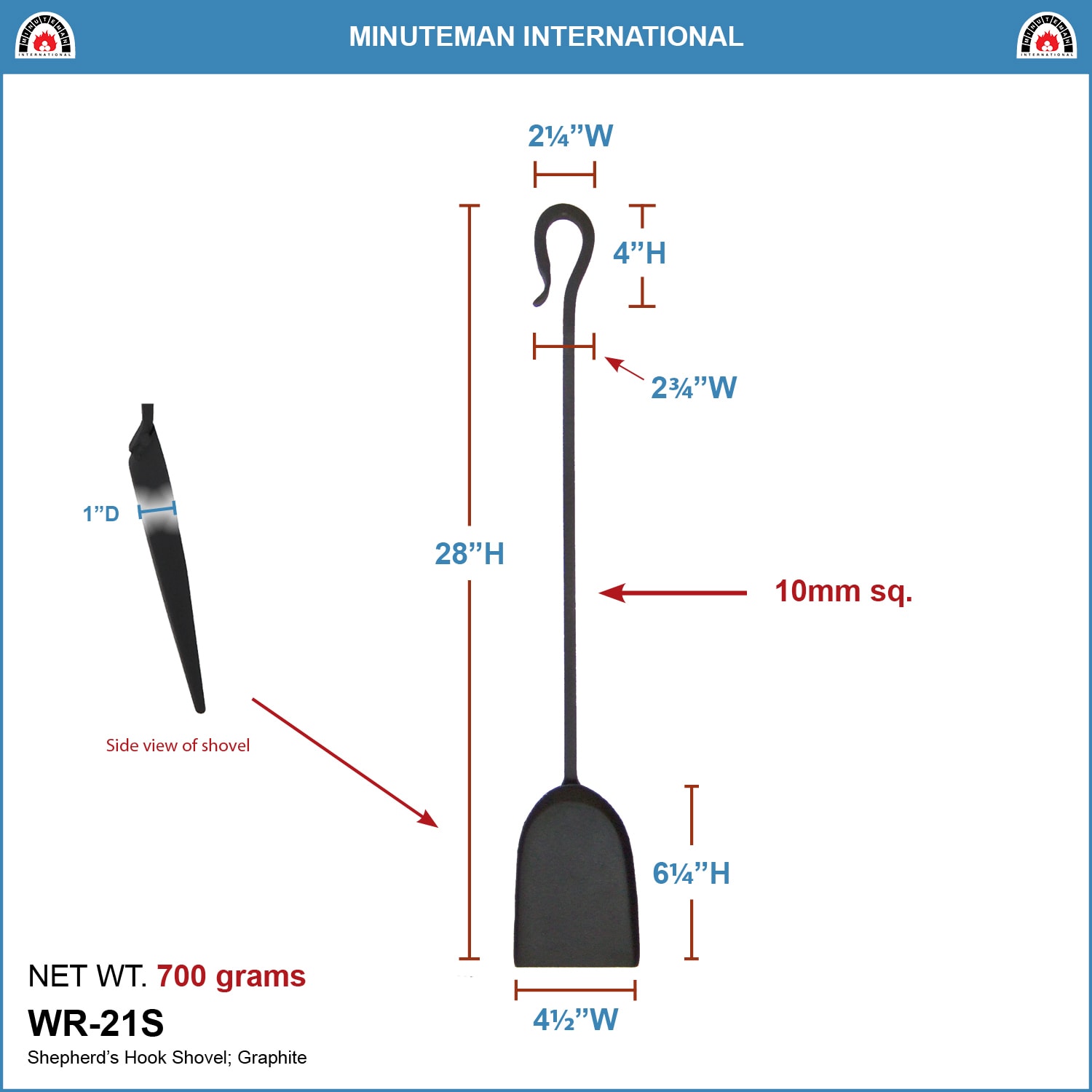Minuteman International WR-21S Fireplace-Tools - View #2