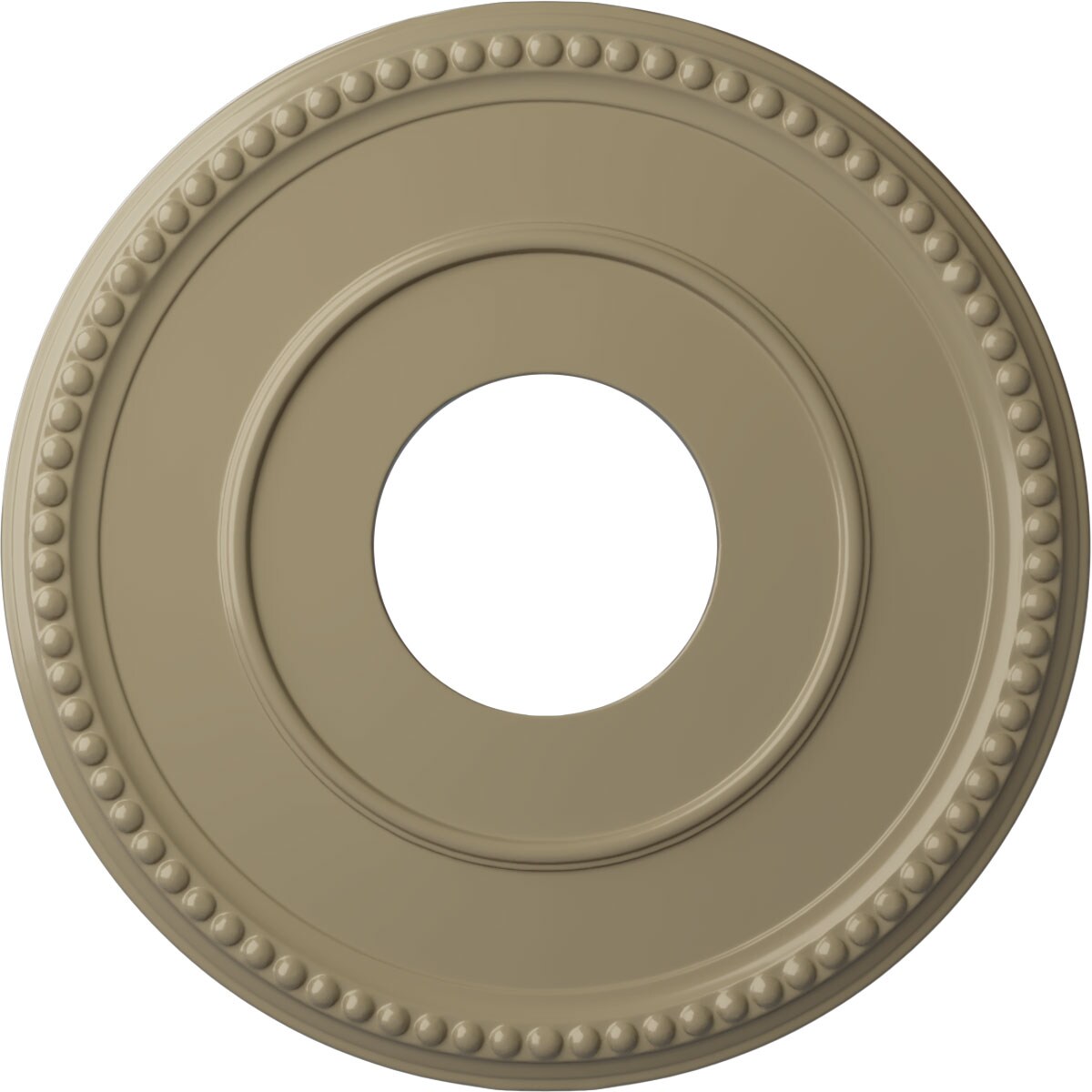 Ekena Millwork CM12BRGDF Bradford 12.5-in W x 12.5-in L Painted Gobi Desert Polyurethane Whole Ceiling Medallion