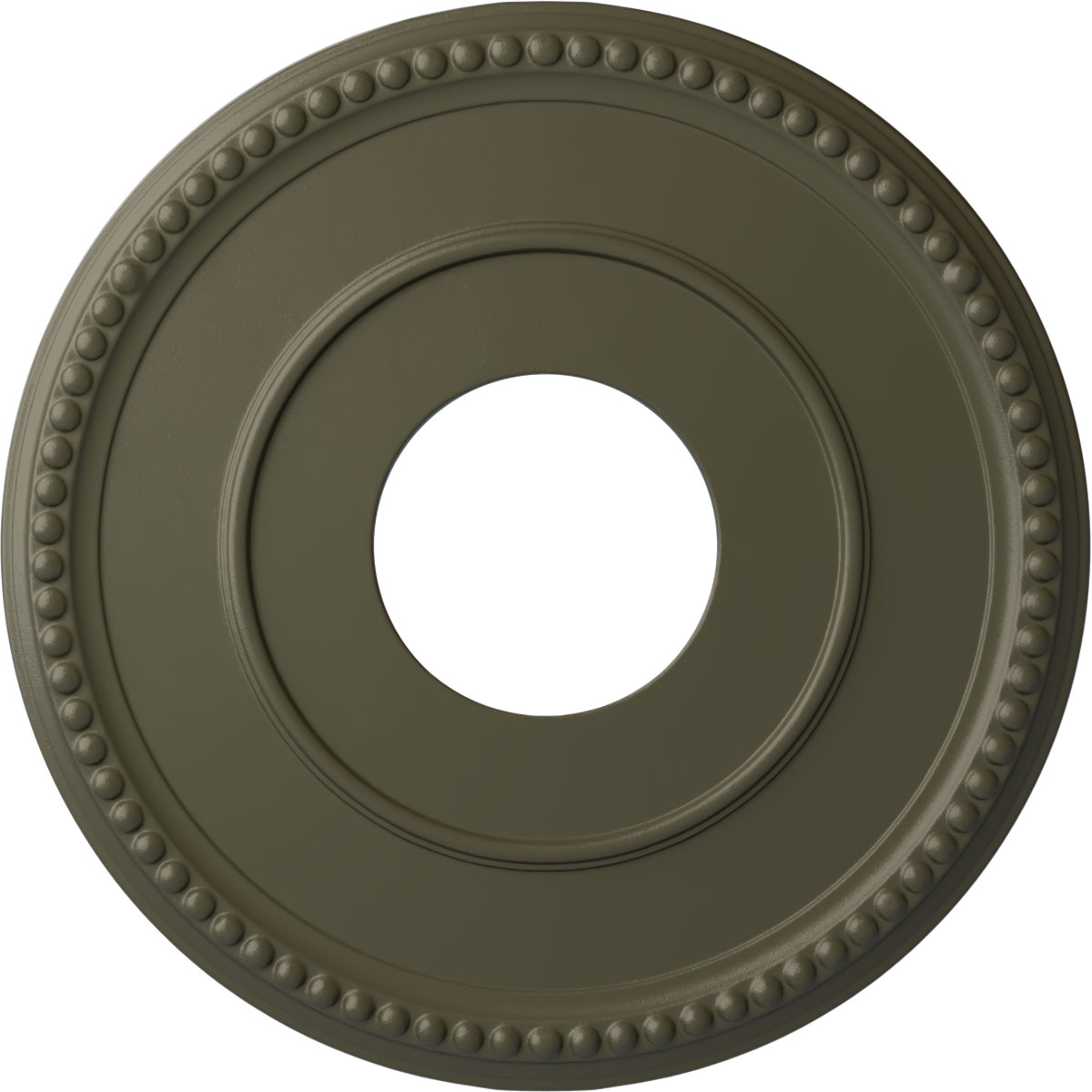 Ekena Millwork CM12BRWHF Bradford 12.5-in W x 12.5-in L Painted Witch Hazel Polyurethane Whole Ceiling Medallion