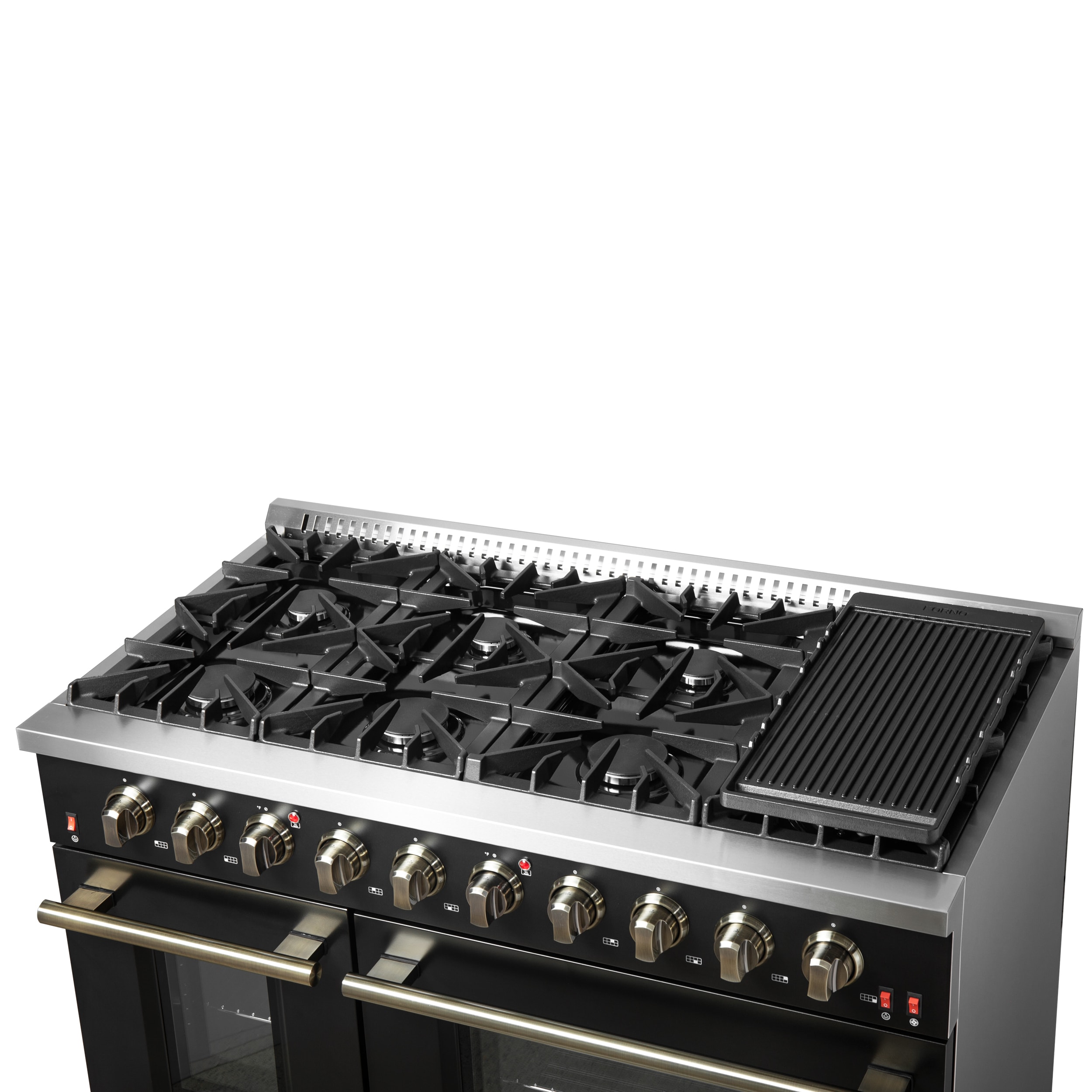 FORNO FFSGS6244-48BLK Double-Oven-Gas-Ranges - View #8