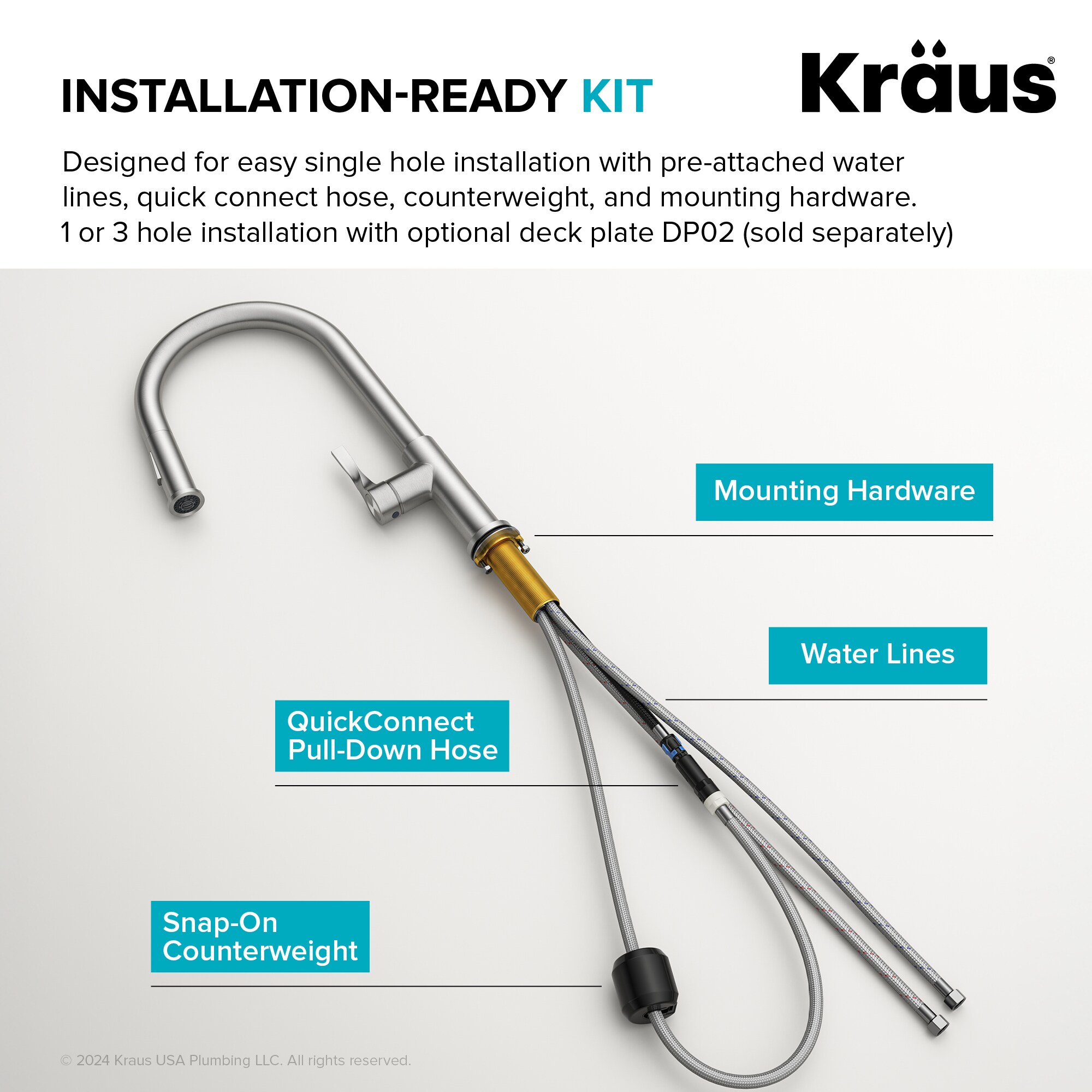 Kraus KPF-2840SFBBMB Kitchen-Faucets - View #13