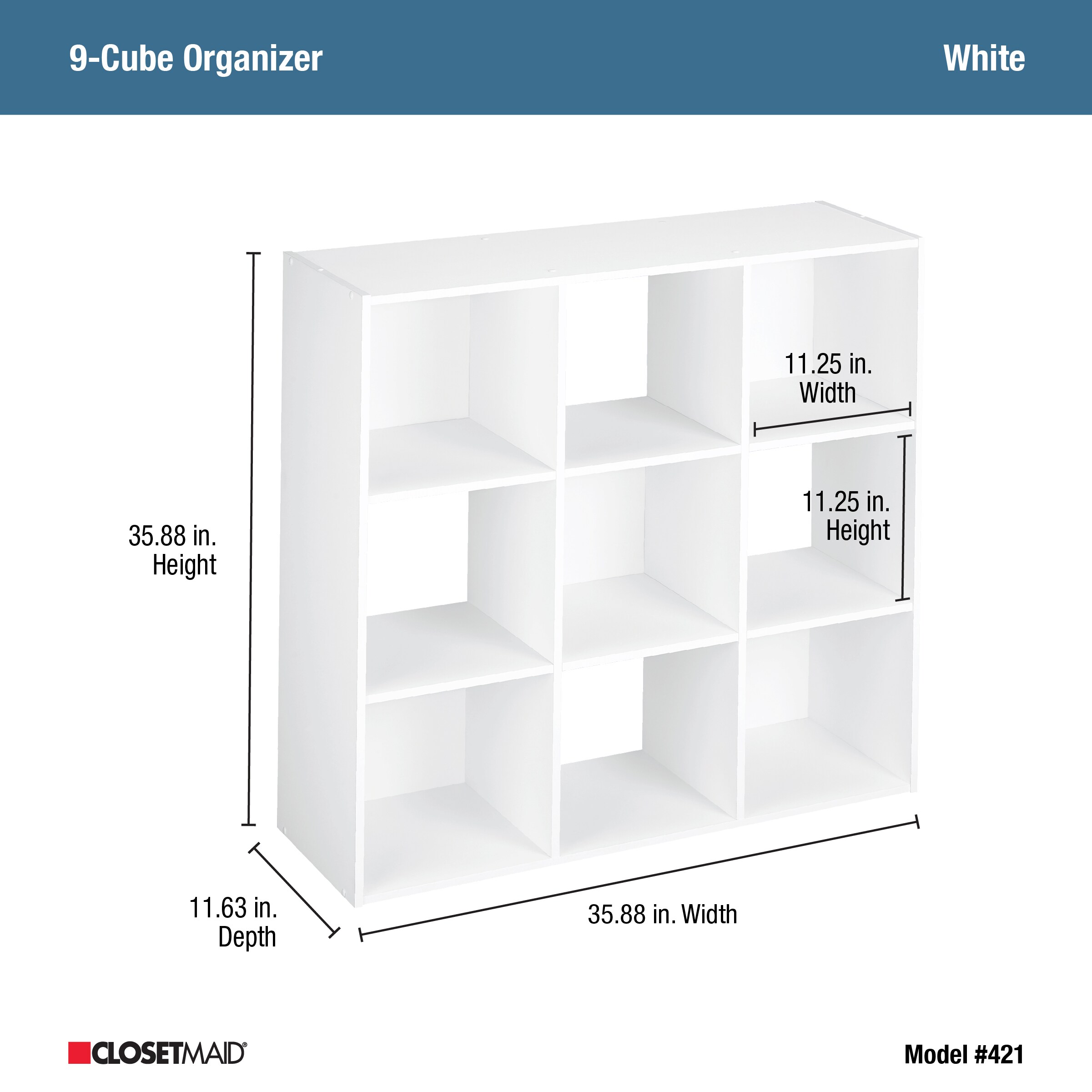 Closetmaid Shelves Shelving At Com, 4 215 Cube Bookcase Dimensions