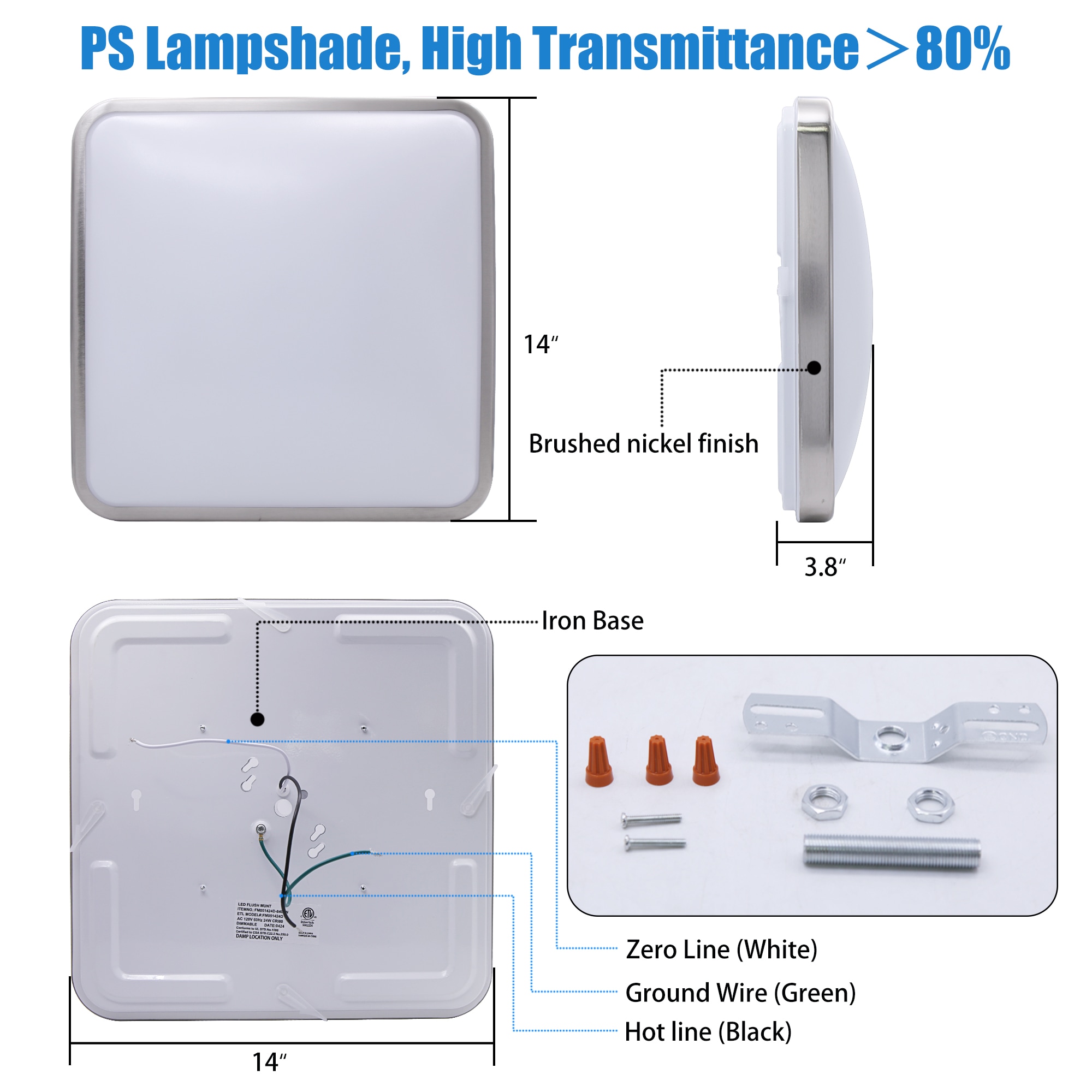 Lucere FM051424D-LW flushmounts - View #10