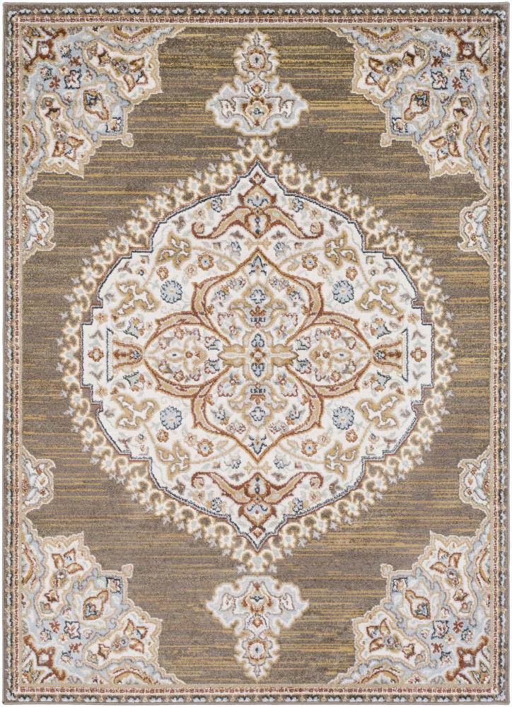 Surya OUS2302-710103 Oushak 8 X 10 (ft) Tan Medallion Oriental Area Rug