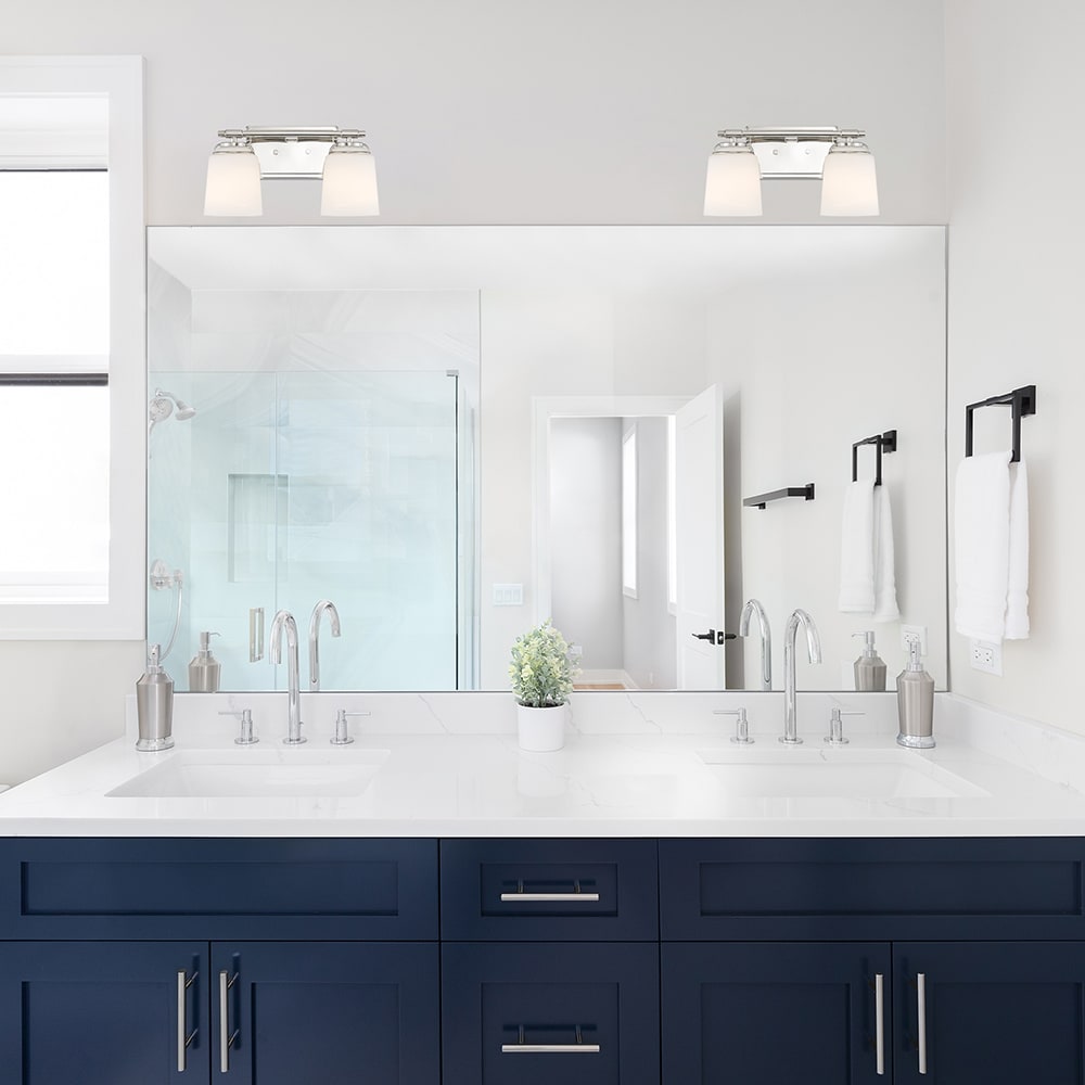 Designers Fountain D291M-2B-PN Stella 14.25-in 2 -Light Polished Nickel Modern/contemporary Vanity light