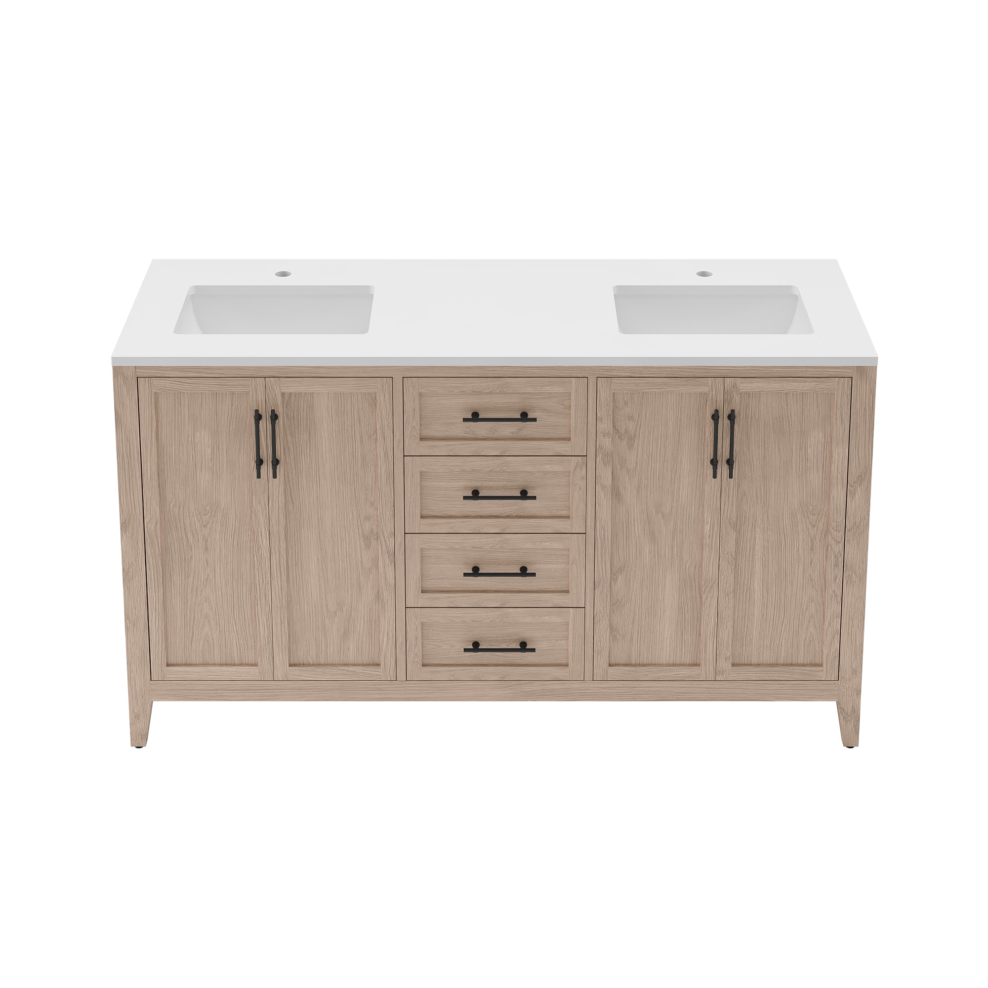 Fresca FCB4260OAK-CWH-U Bath-Vanity-Combo - View #2