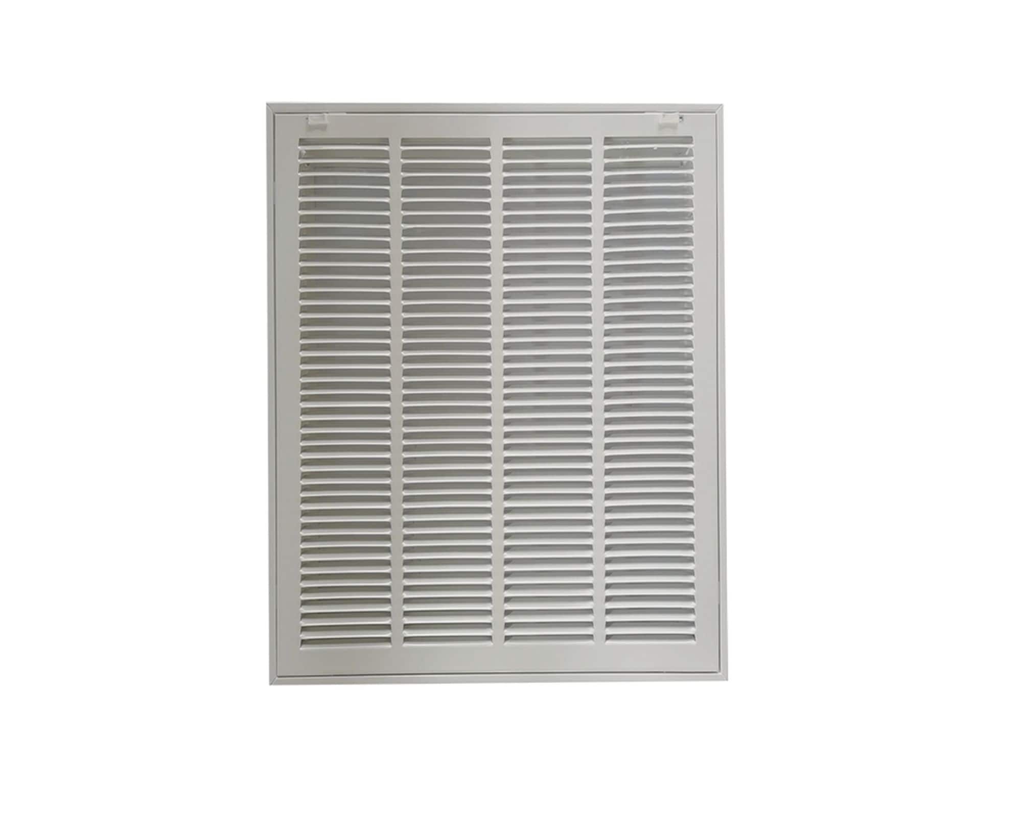 RELIABILT 7221224WH 12-Inches x 24-Inches Steel White Sidewall/Ceiling Return air filter grille
