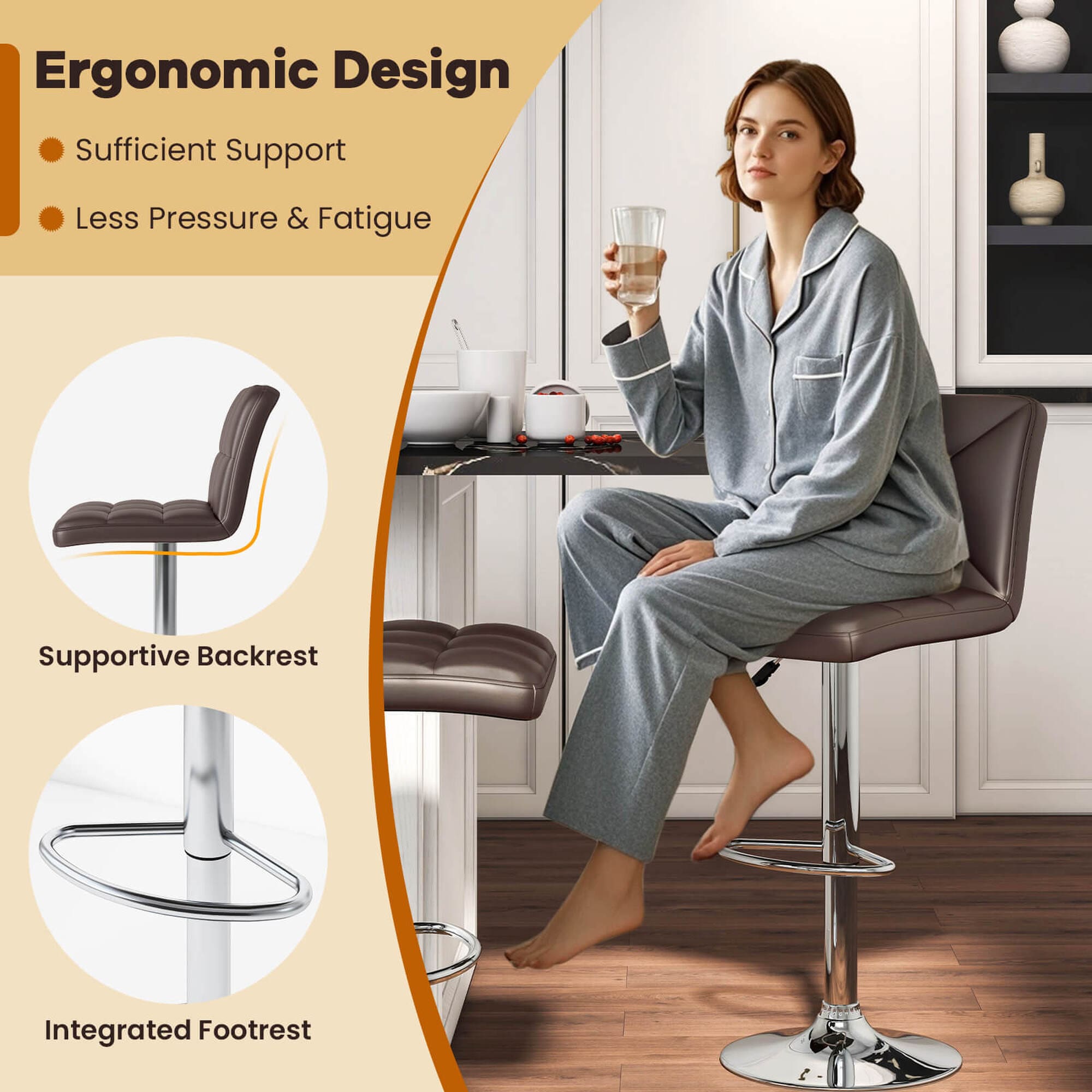 Costway HCST04511 stools - View #6