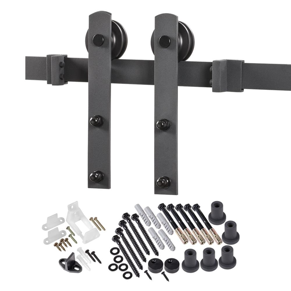 ReliaBilt 96-in Matte Black Barn Door Kit BD100K-09600-MB-NL Uae Electronic uaeelectronic.com