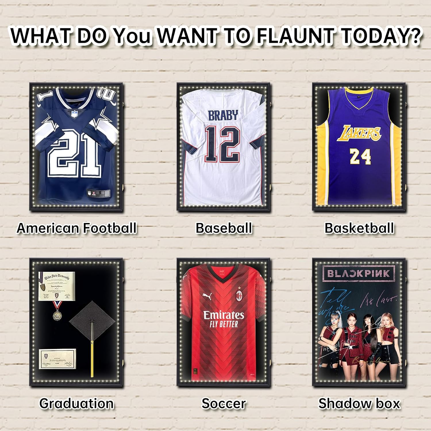  LOE-LEDSHIRTFRM-4PK Picture-Frames - View #3