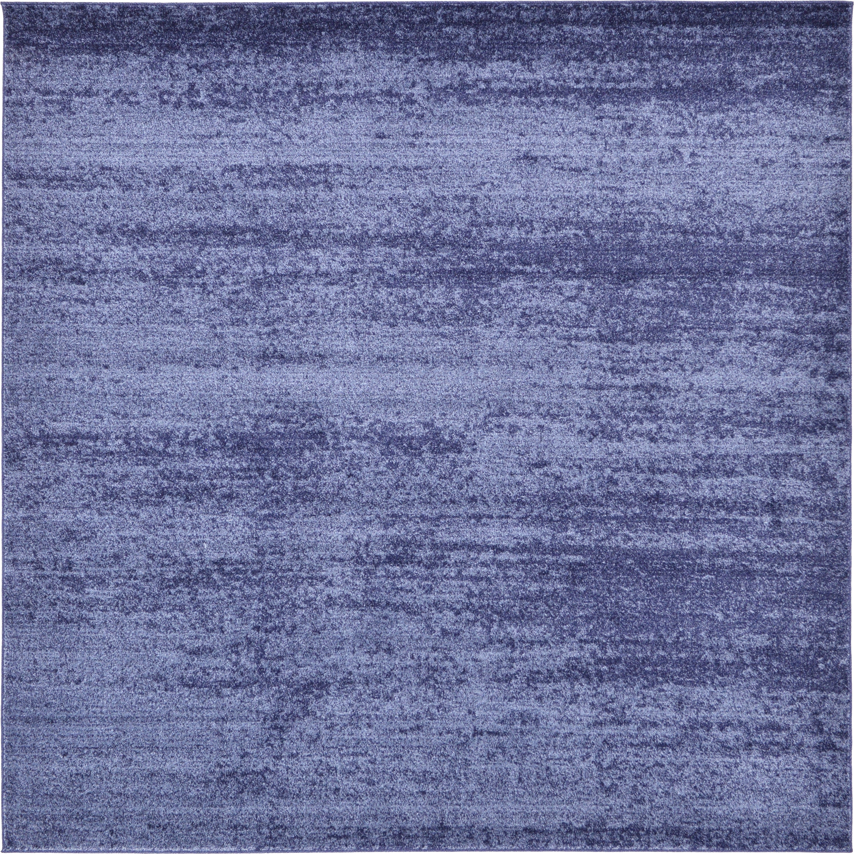 Unique Loom 3132878 Lucille Del Mar 8 x 8 (ft) Loomed Polypropylene Navy Blue/Blue Square Indoor Distressed/Overdyed Area rug