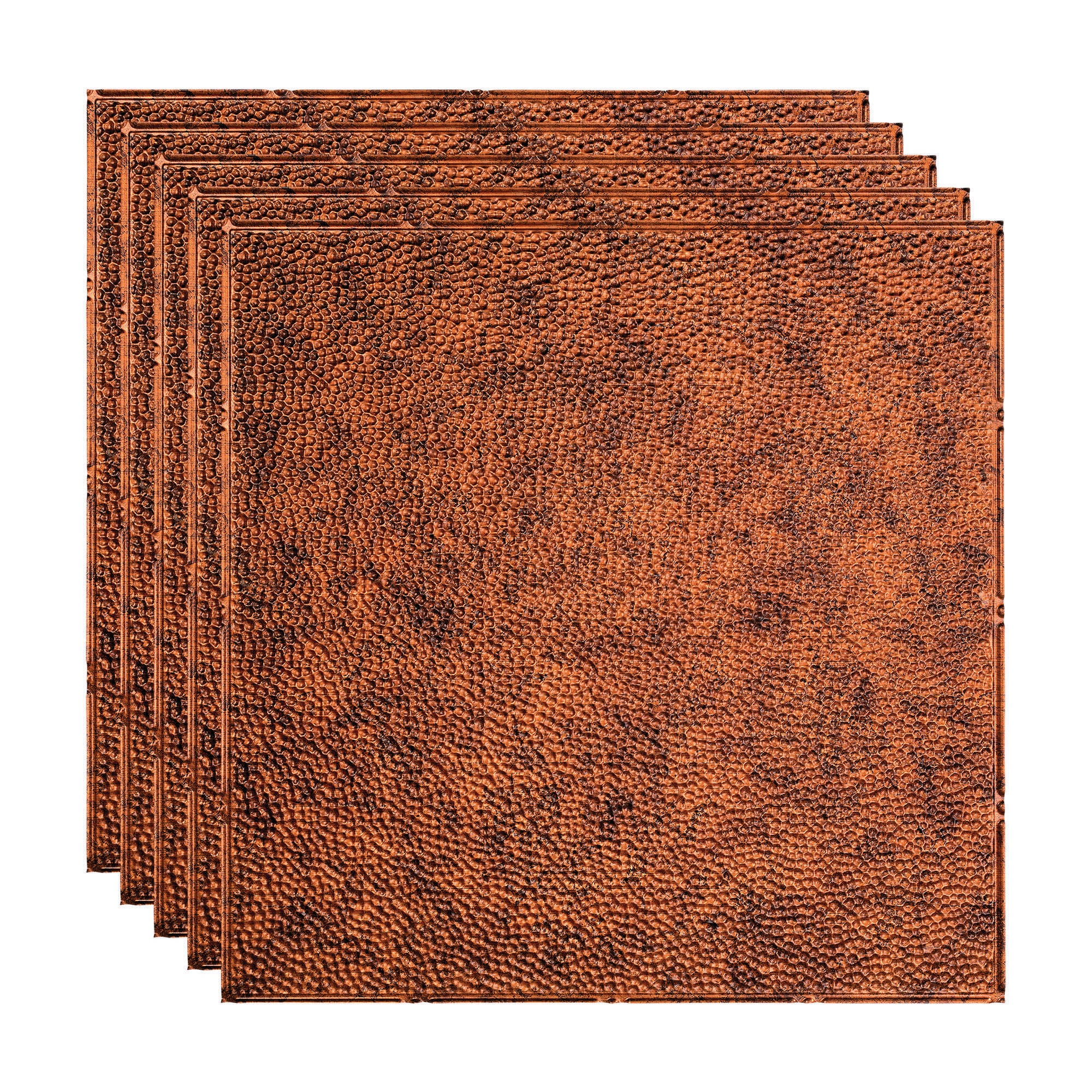 Fasade PL5918 2-ft x 2-ft Border Fill Moonstone Copper PVC Drop Ceiling Tile ( 5 -Pack, 20-Sq. Feet / Case )