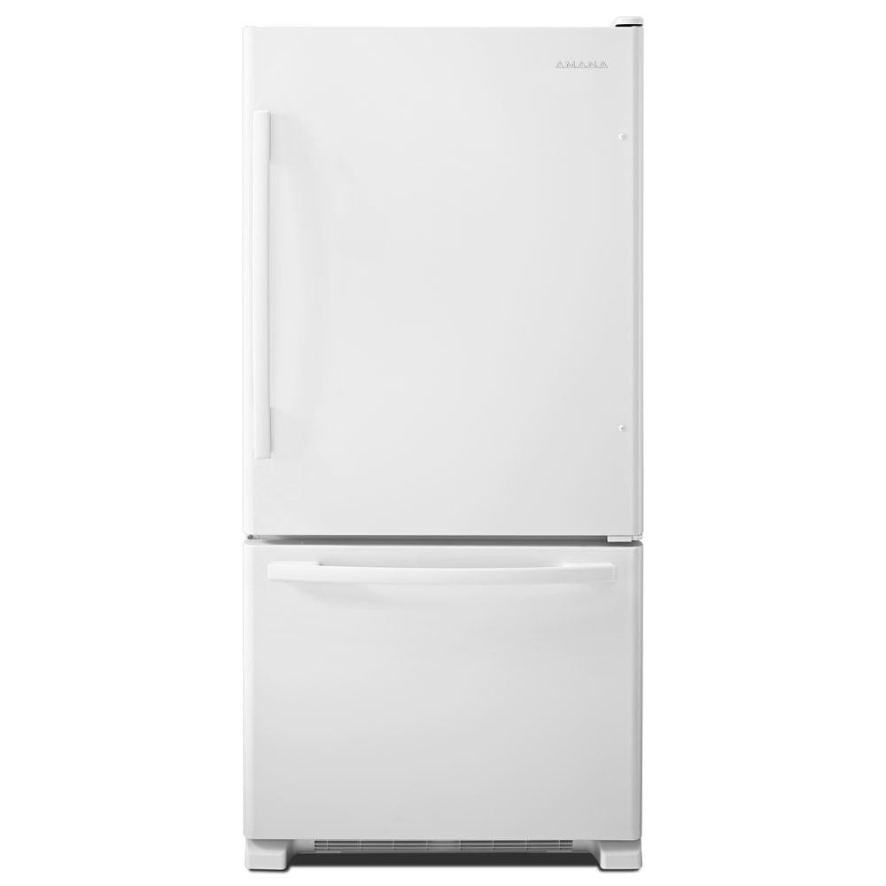 Amana 22.1-cu ft Bottom-Freezer Refrigerator (White) in the Bottom