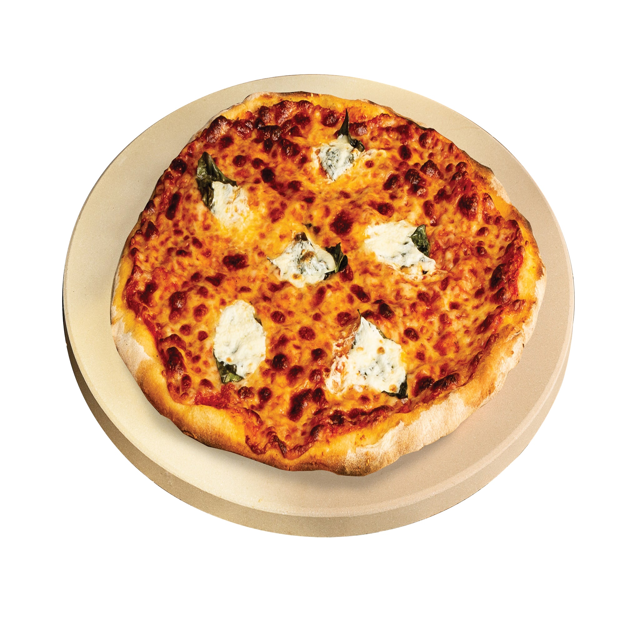 Old Stone 14-Inch Round Beige Cordierite Pizza Stone