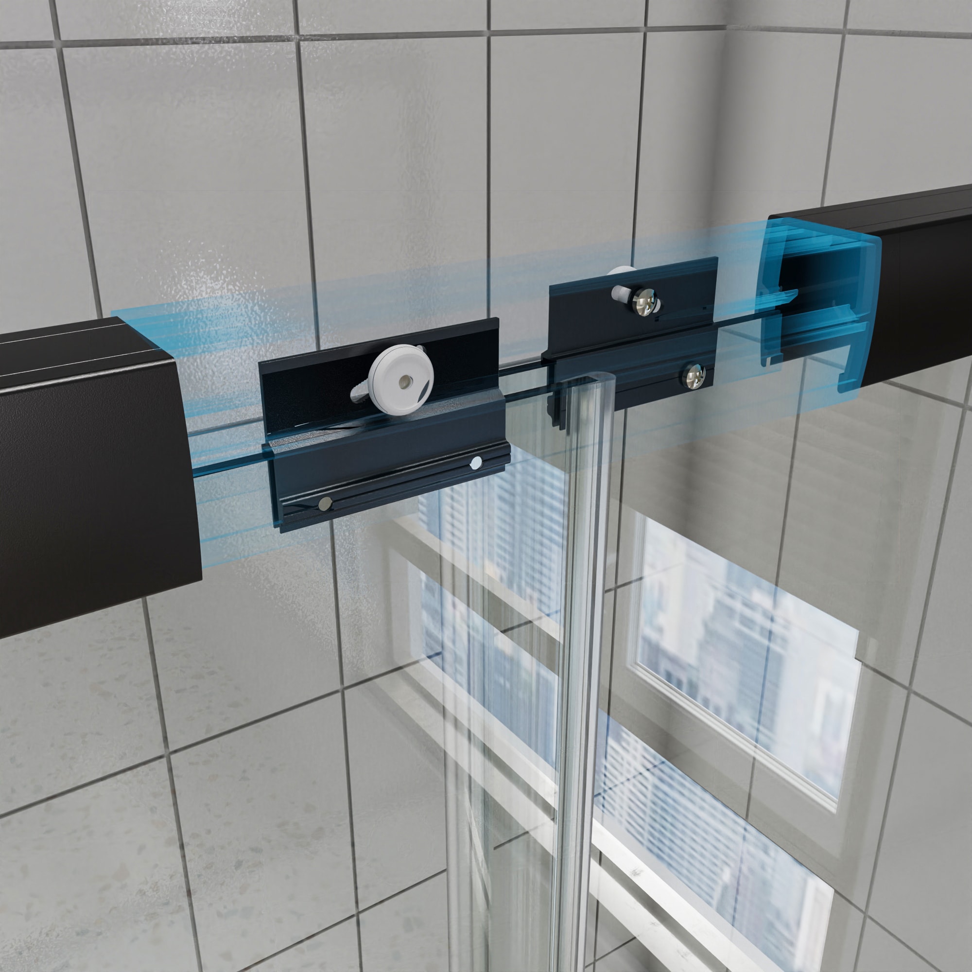 Lordear HMS-LD-6A22-1-608SS Bathtub-Doors - View #3
