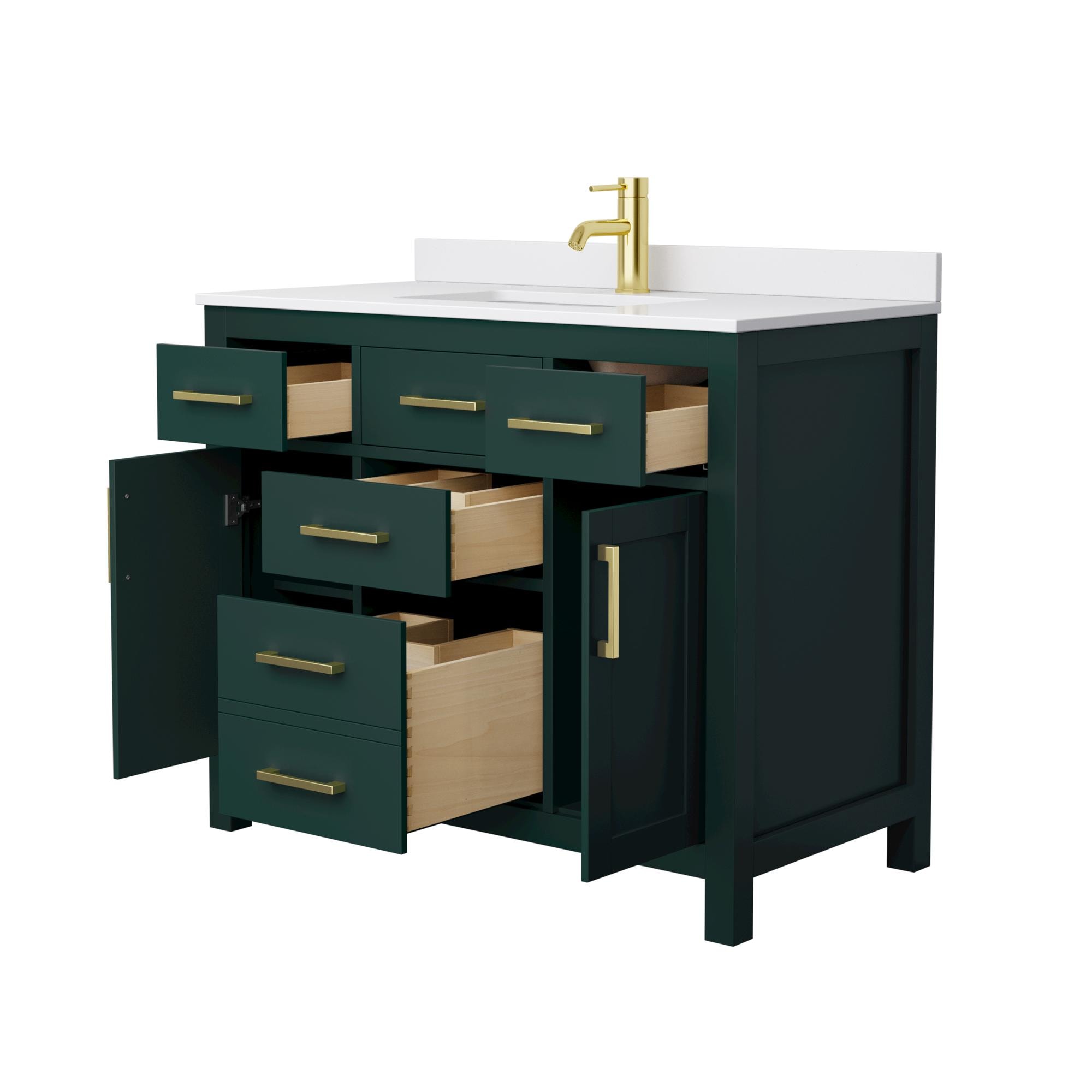 Wyndham Collection WCG242442SGDWCUNSMXX Bath-Vanity-Combo - View #3