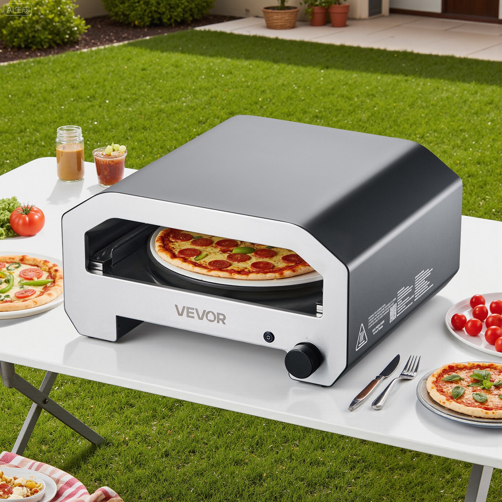 VEVOR BXSPSLYCMBRQHT66JV0 Outdoor-Pizza-Ovens - View #2