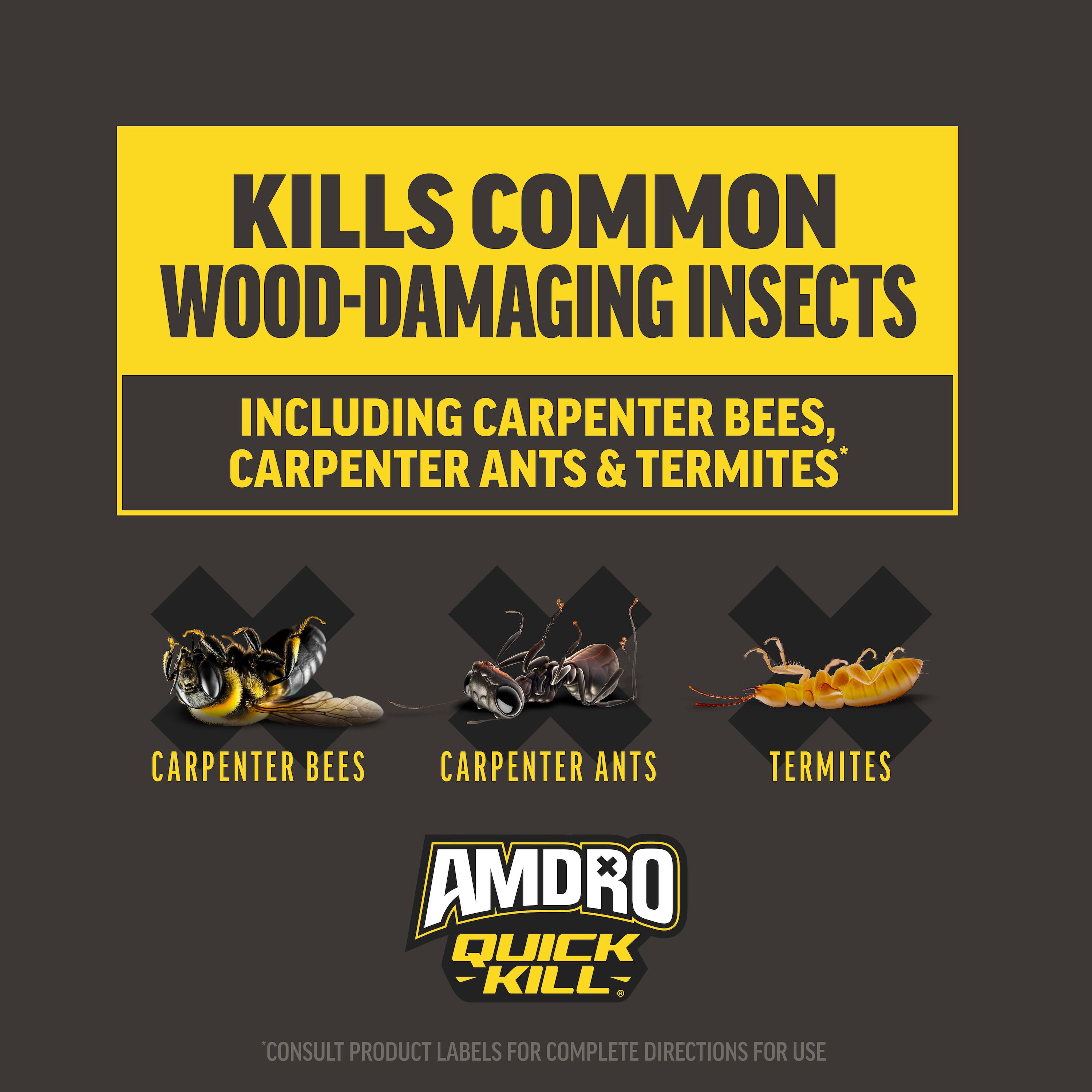 AMDRO 1-Gallon Quick Kill Carpenter Bee, Ant and Termite Killer Trigger Spray